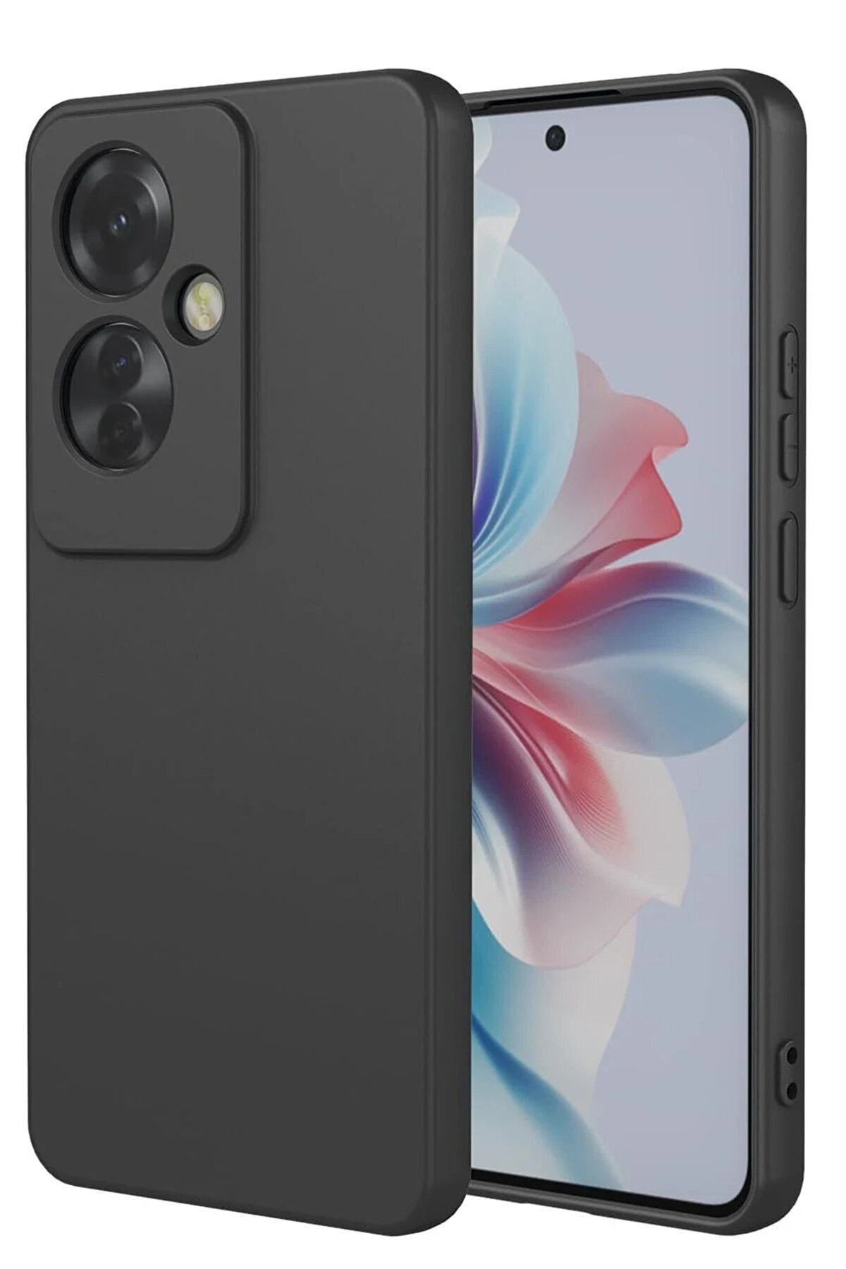 CepteToptan Oppo Reno 11F Kılıf First Silikon - Siyah - DROPX3880-3355