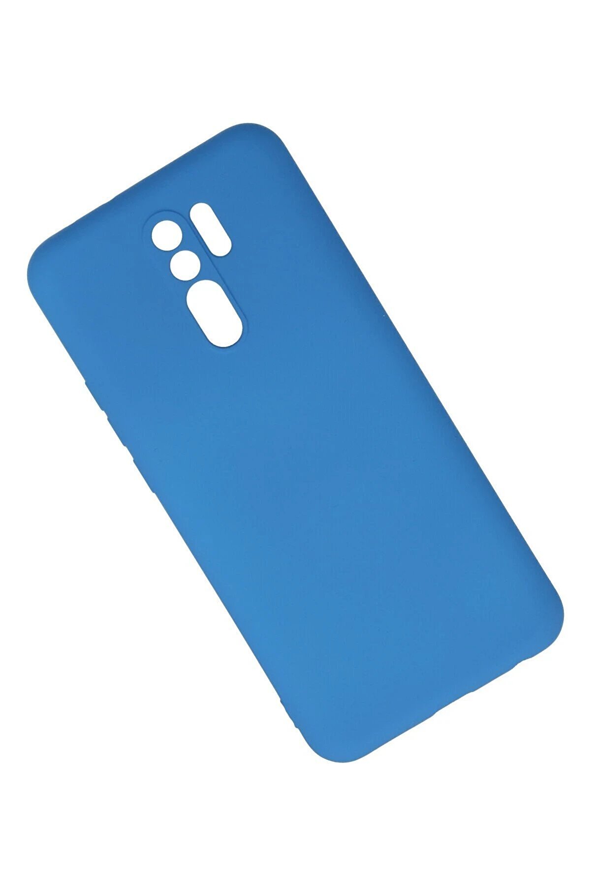 Xi̇aomi̇ Redmi̇ 9 Kılıf Nano İ&ccedil;i̇ Kadi̇fe Si̇li̇kon - Mavi̇ - Dropx5888-2152