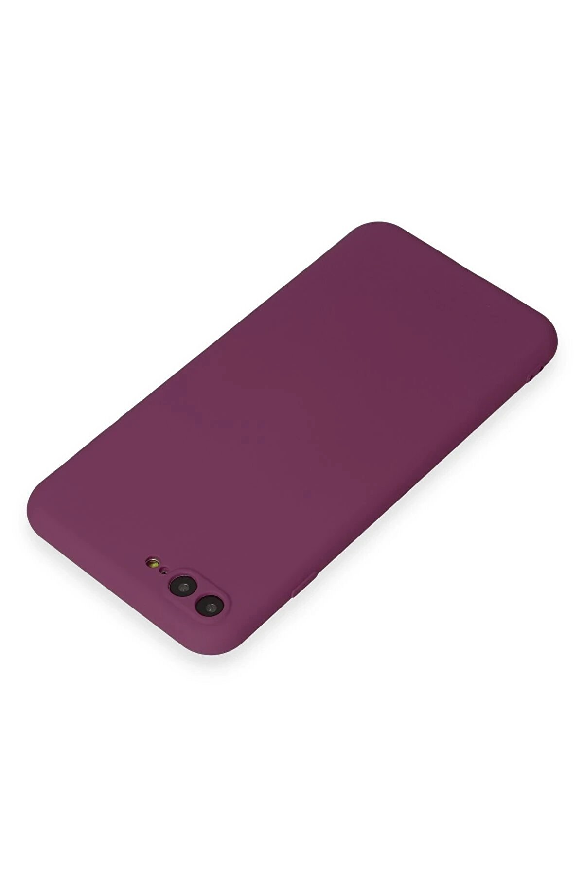 İphone 7 Plus Kılıf Fi̇rst Si̇li̇kon - Mürdüm - Dropx9191-6246