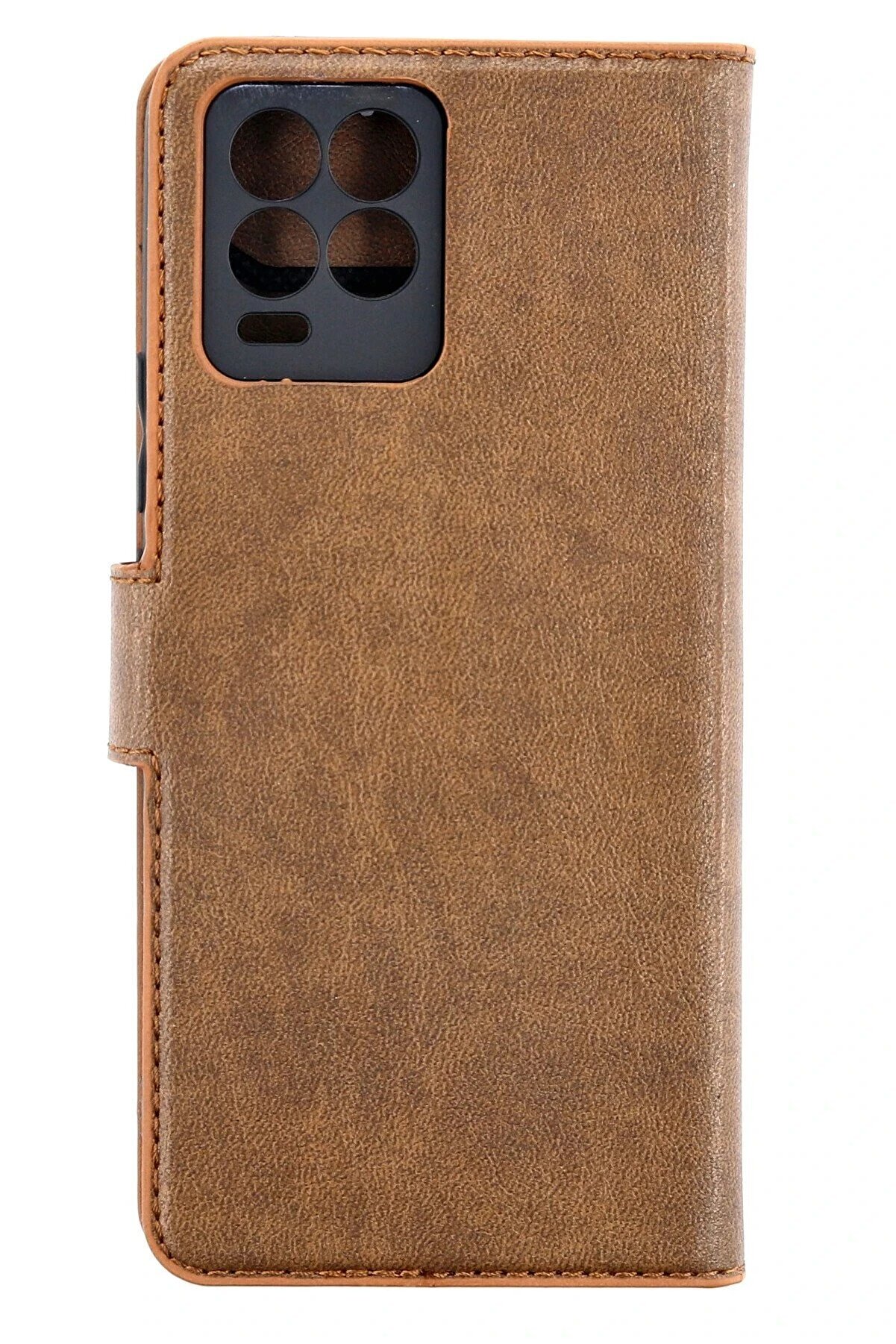 CepteToptan Realme 8 Pro Kılıf Trend S Plus Kapaklı Kılıf - Taba - DROPX3820-2369