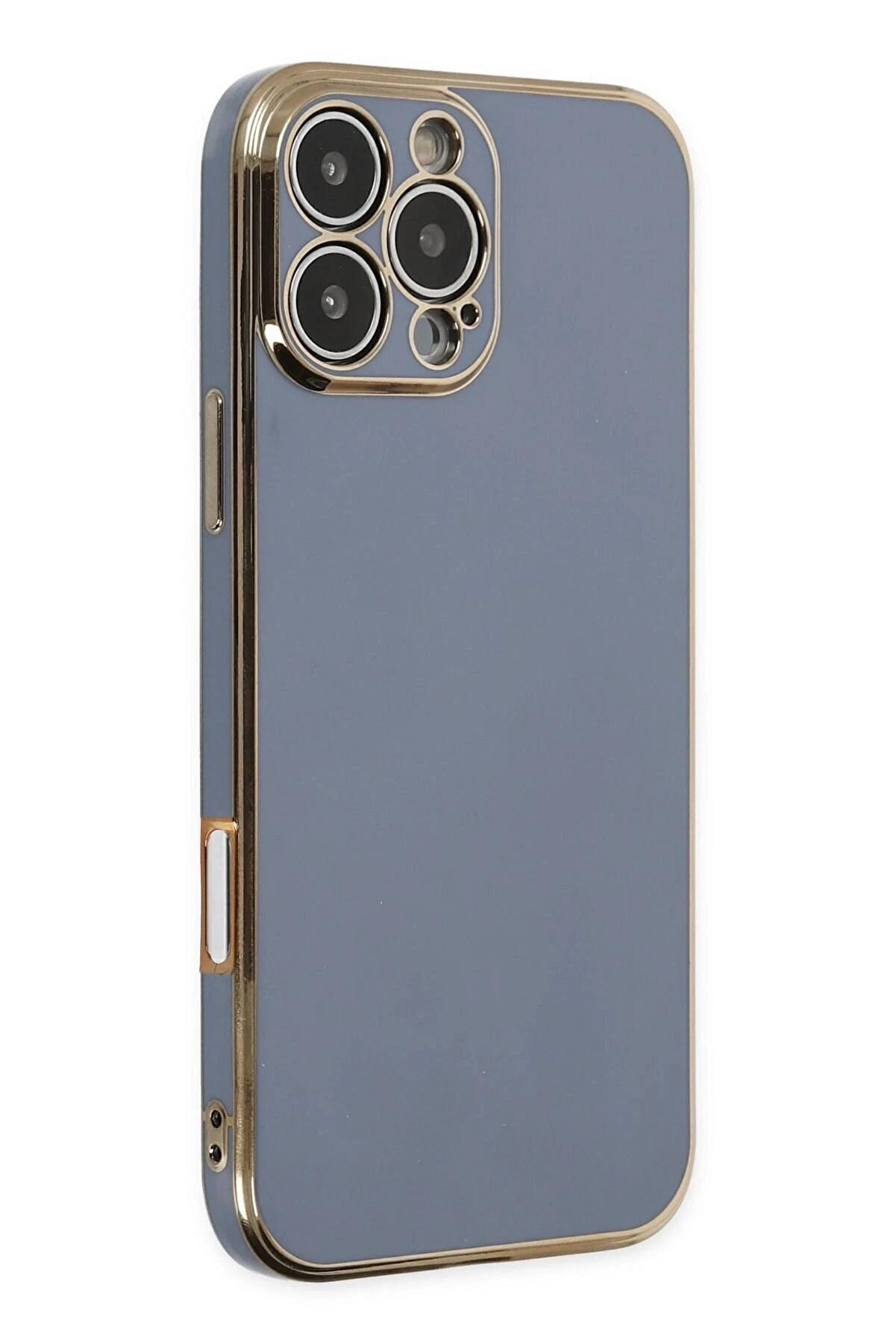 CepteToptan iPhone 16 Pro Max Kılıf Volet Silikon - Mavi - DROPX8573-3420