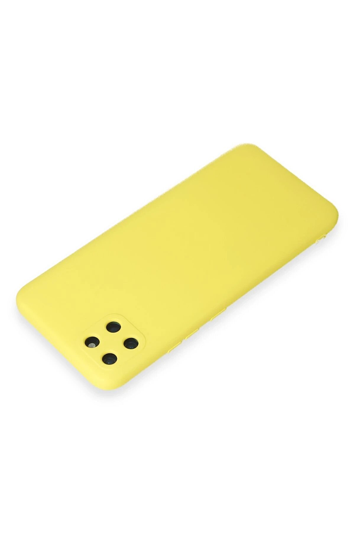 Realme C11 Kılıf Nano İçi̇ Kadi̇fe Si̇li̇kon - Sarı - Dropx7432-2894