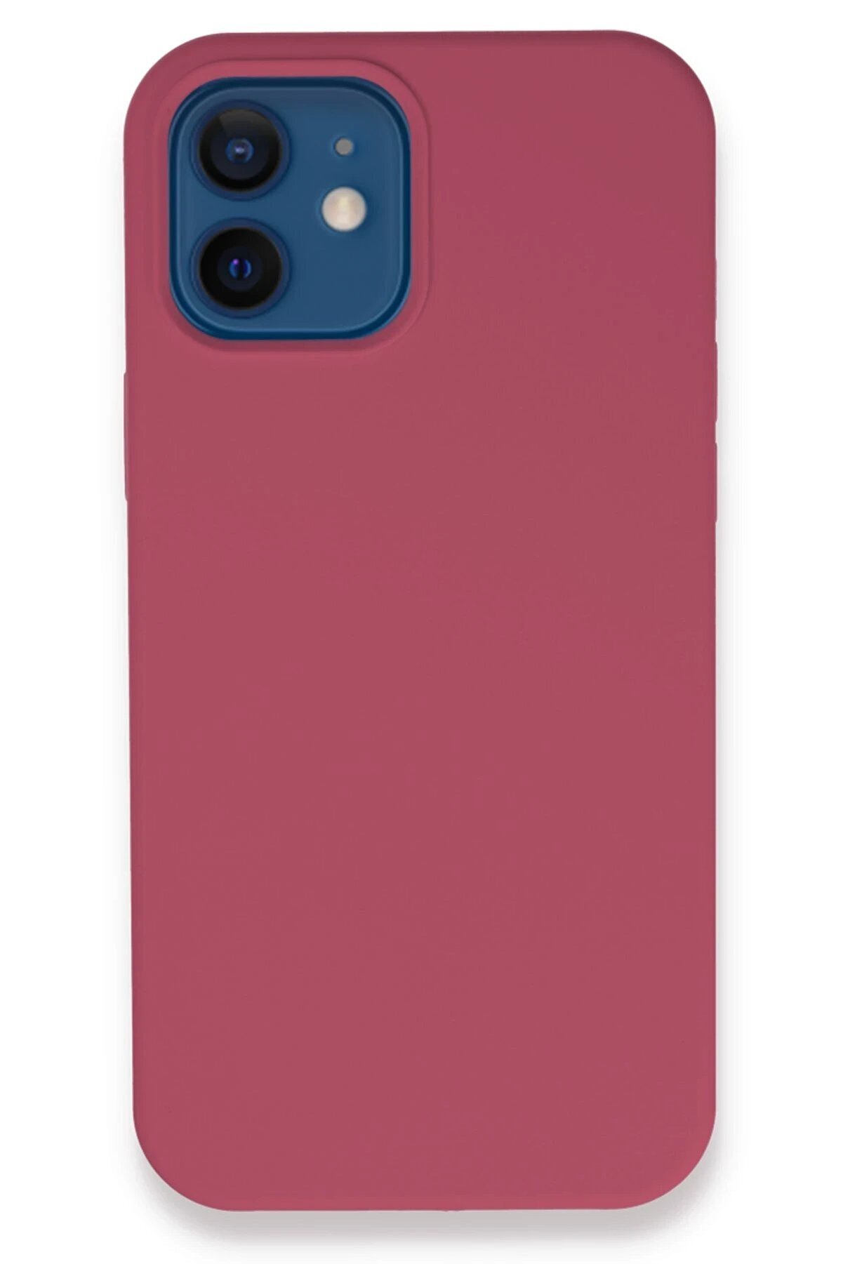 CepteToptan iPhone 12 Kılıf Lansman Legant Silikon - Fuşya - DROPX2532-4982