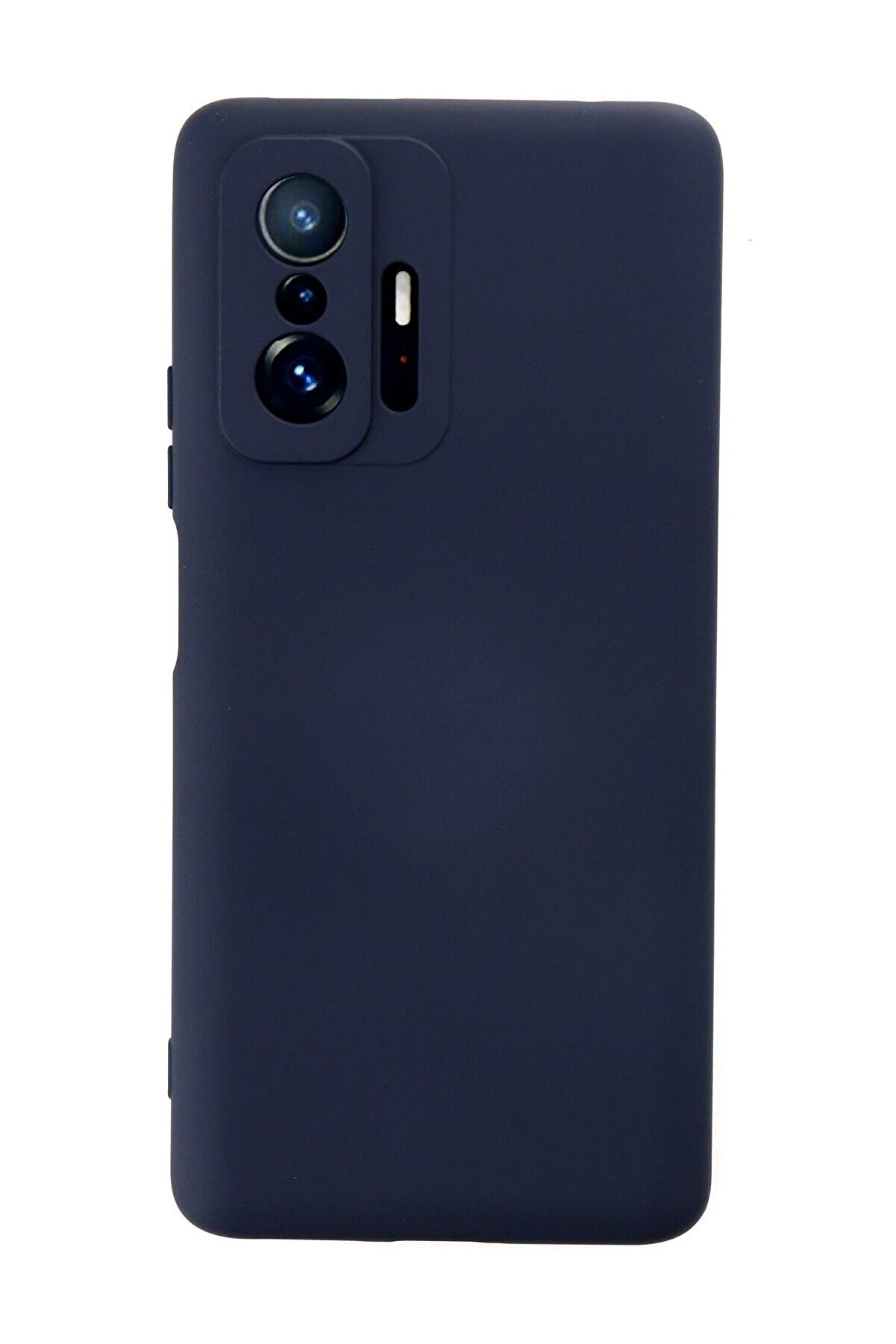 Xi̇aomi̇ Mi̇ 11T Pro Kılıf Nano İ&ccedil;i̇ Kadi̇fe Si̇li̇kon - Laci̇vert - Dropx4457-8632