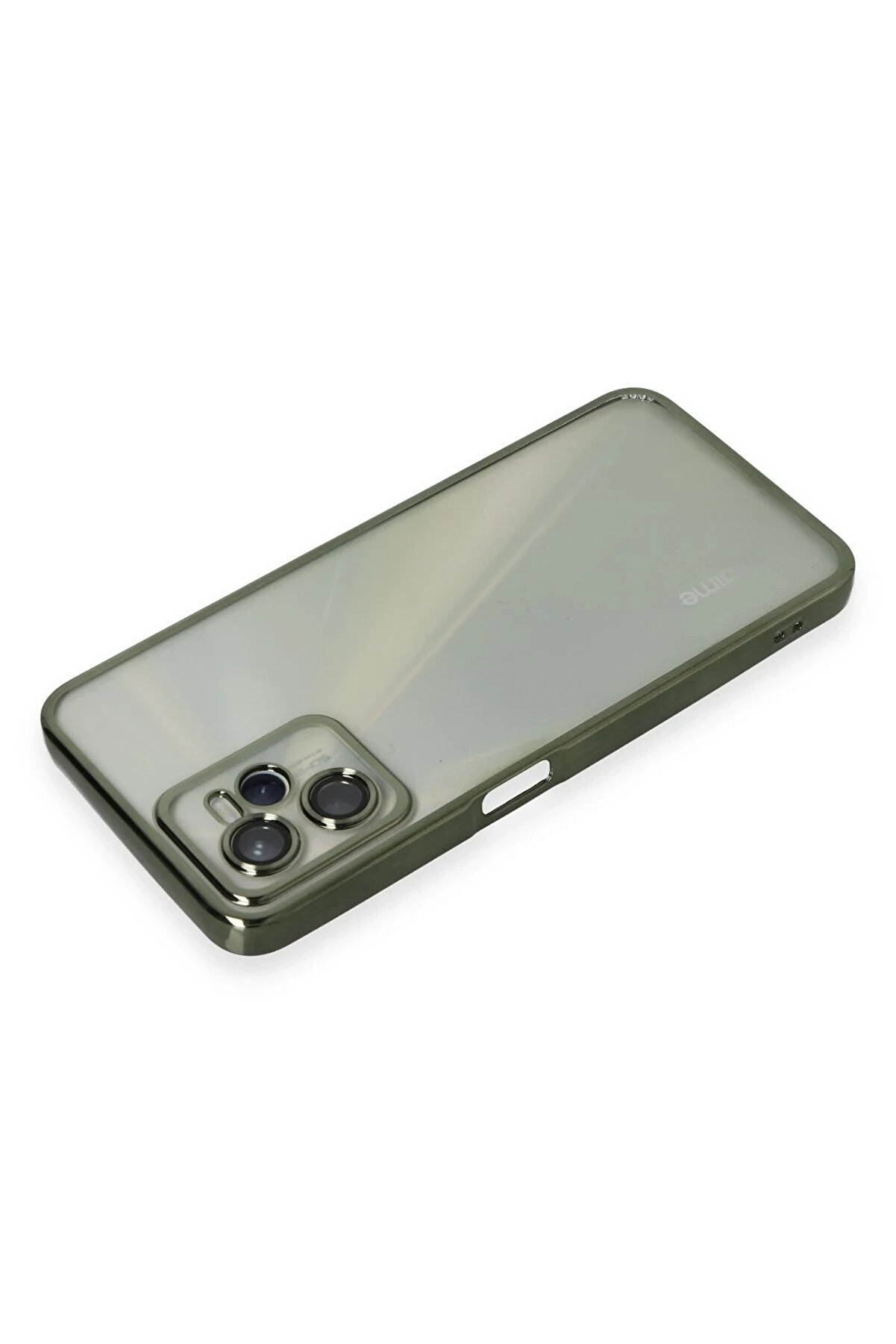 Realme C35 Kılıf Lensli̇ Si̇li̇kon - Yeşi̇l - Dropx7252-3586