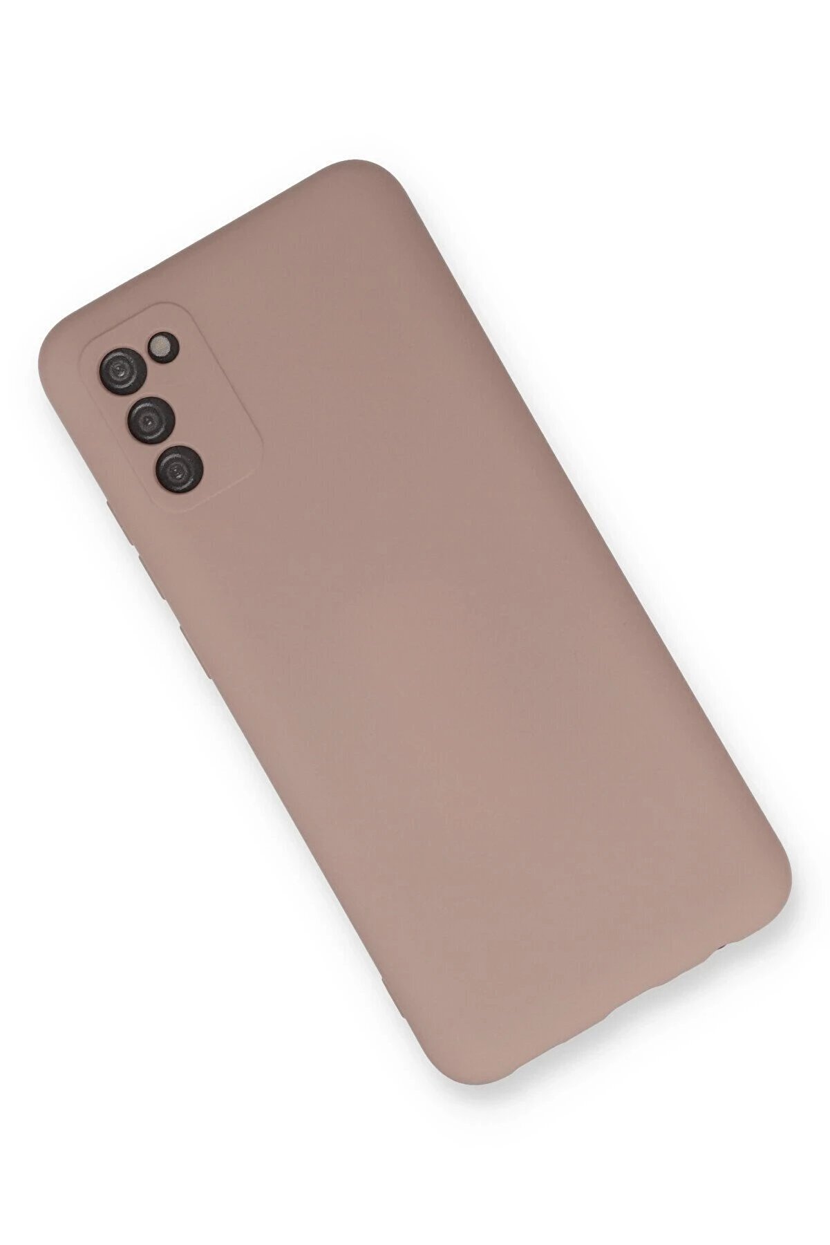 Samsung Galaxy A03S Kılıf Nano İçi̇ Kadi̇fe Si̇li̇kon - Pudra - Dropx3966-6212