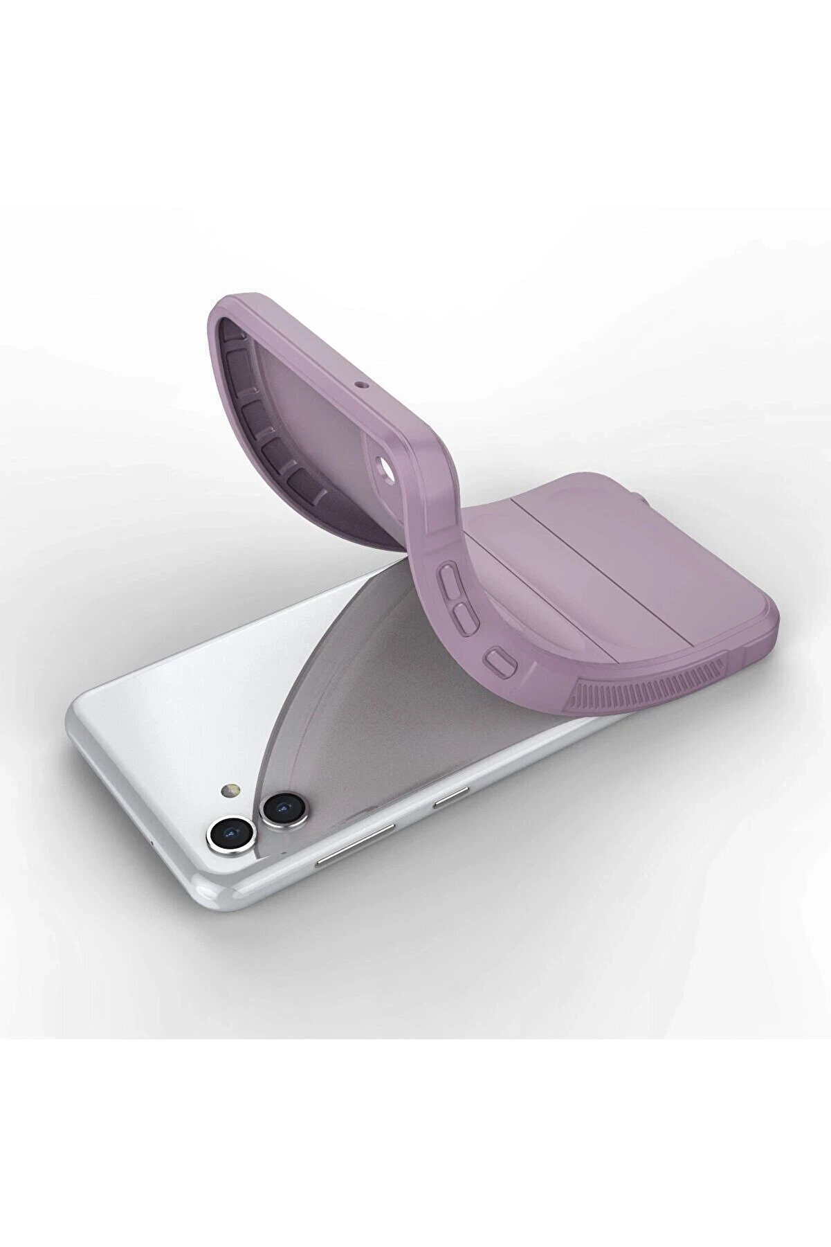 Samsung Galaxy A04E Kılıf Opti̇mum Si̇li̇kon - Mor - Dropx4565-5947