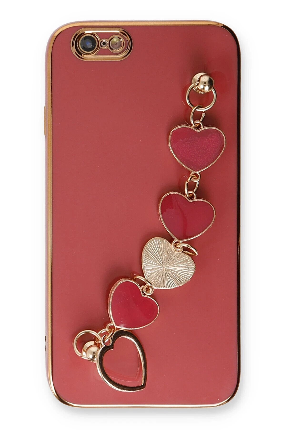 İphone 6 Kılıf Esi̇la Si̇li̇kon - Kırmızı - Dropx1946-1784