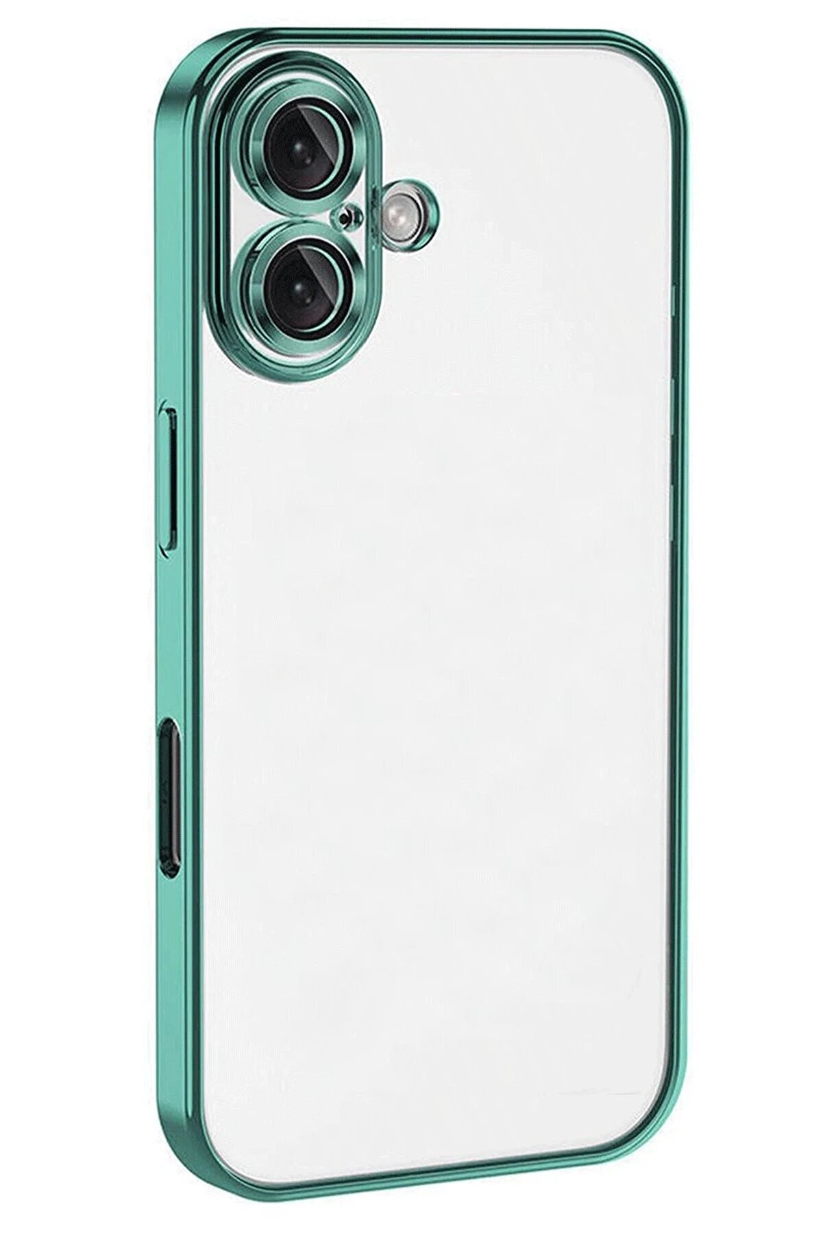 CepteToptan iPhone 16 Plus Kılıf Lensli Silikon - Turkuaz - BRH024658-1791