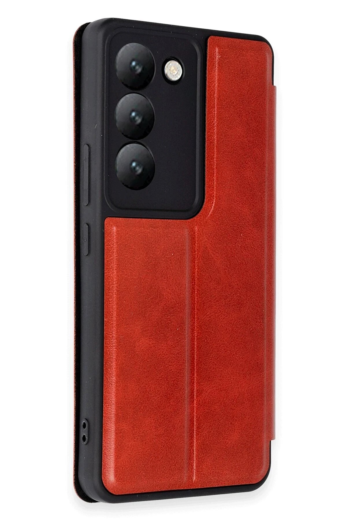 Vi̇vo V30 Li̇te 4G Kılıf Fli̇p Cover - Kırmızı - Dropx6182-3069