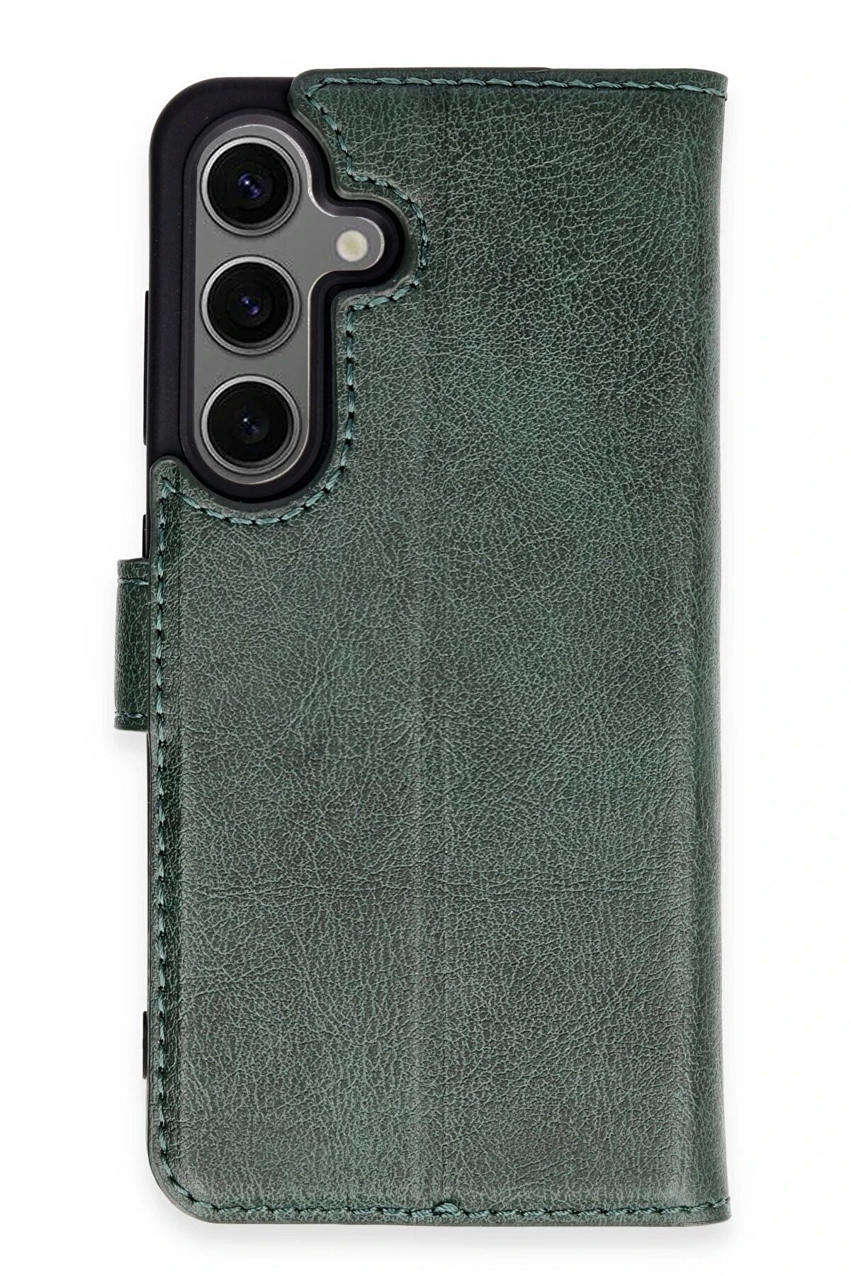 CepteToptan Samsung Galaxy S24 Kılıf Trend S Plus Kapaklı Kılıf - Yeşil - DROPX7249-3714