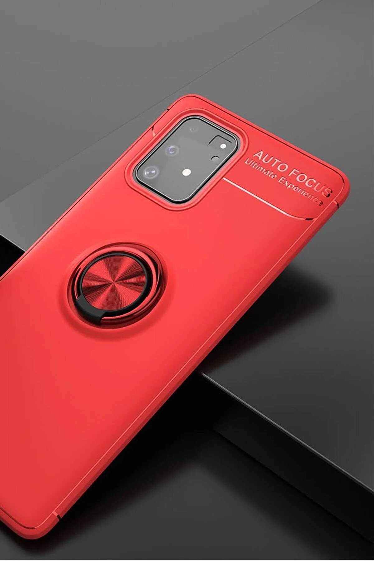 Samsung Galaxy A91 / S10 Li̇te Kılıf Range Y&uuml;z&uuml;kl&uuml; Si̇li̇kon - Kırmızı - Dropx4332-6965