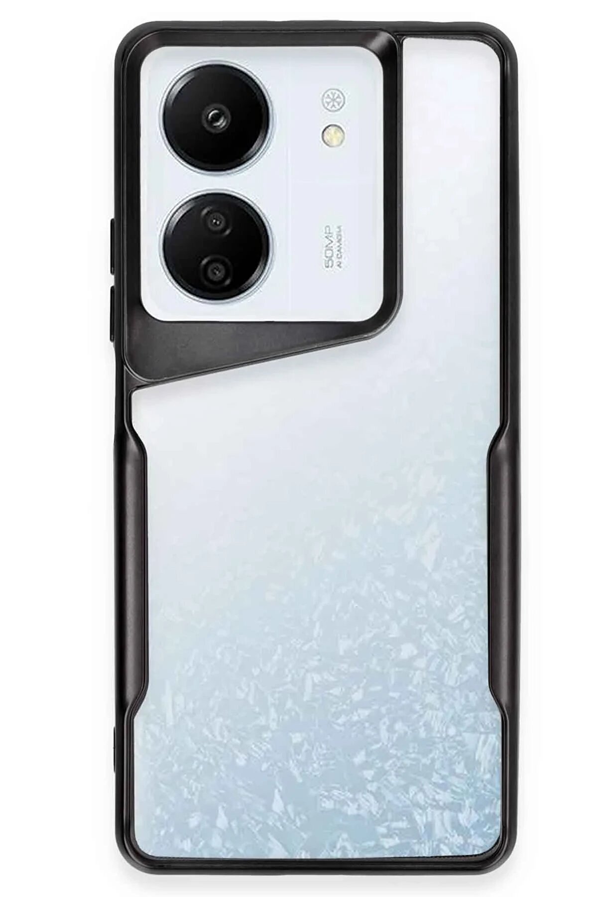 CepteToptan Xiaomi Redmi 13C Kılıf Boyi Silikon Kapak - Siyah - DROPX6559-2046