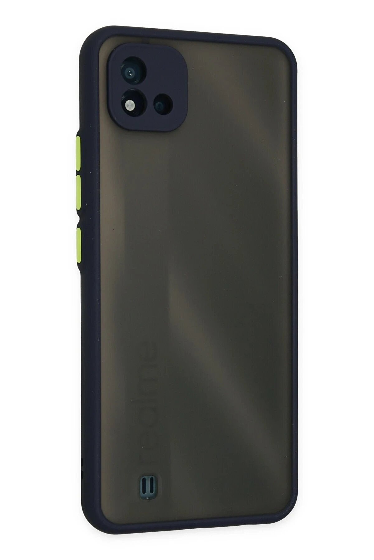 Realme C11 2021 Kılıf Montreal Si̇li̇kon Kapak - Laci̇vert - Dropx9826-3749