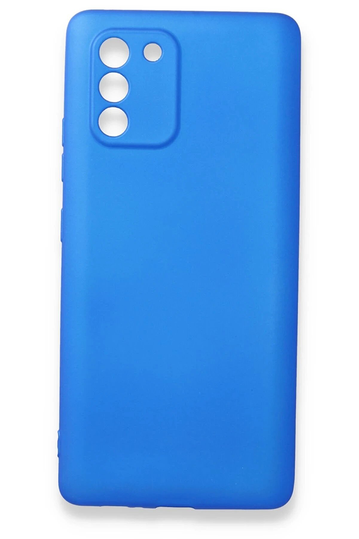 CepteToptan Samsung Galaxy A91 / S10 Lite Kılıf First Silikon - Mavi - DROPX5337-7527