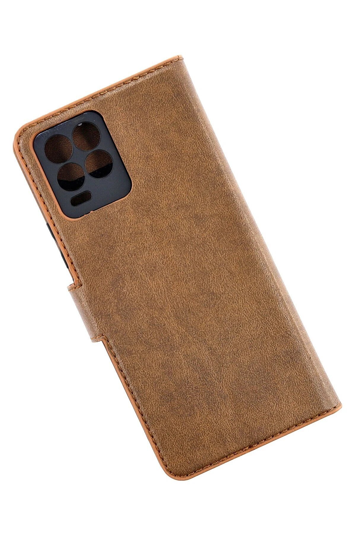 Realme 8 Pro Kılıf Trend S Plus Kapaklı Kılıf - Taba - Dropx3820-2369