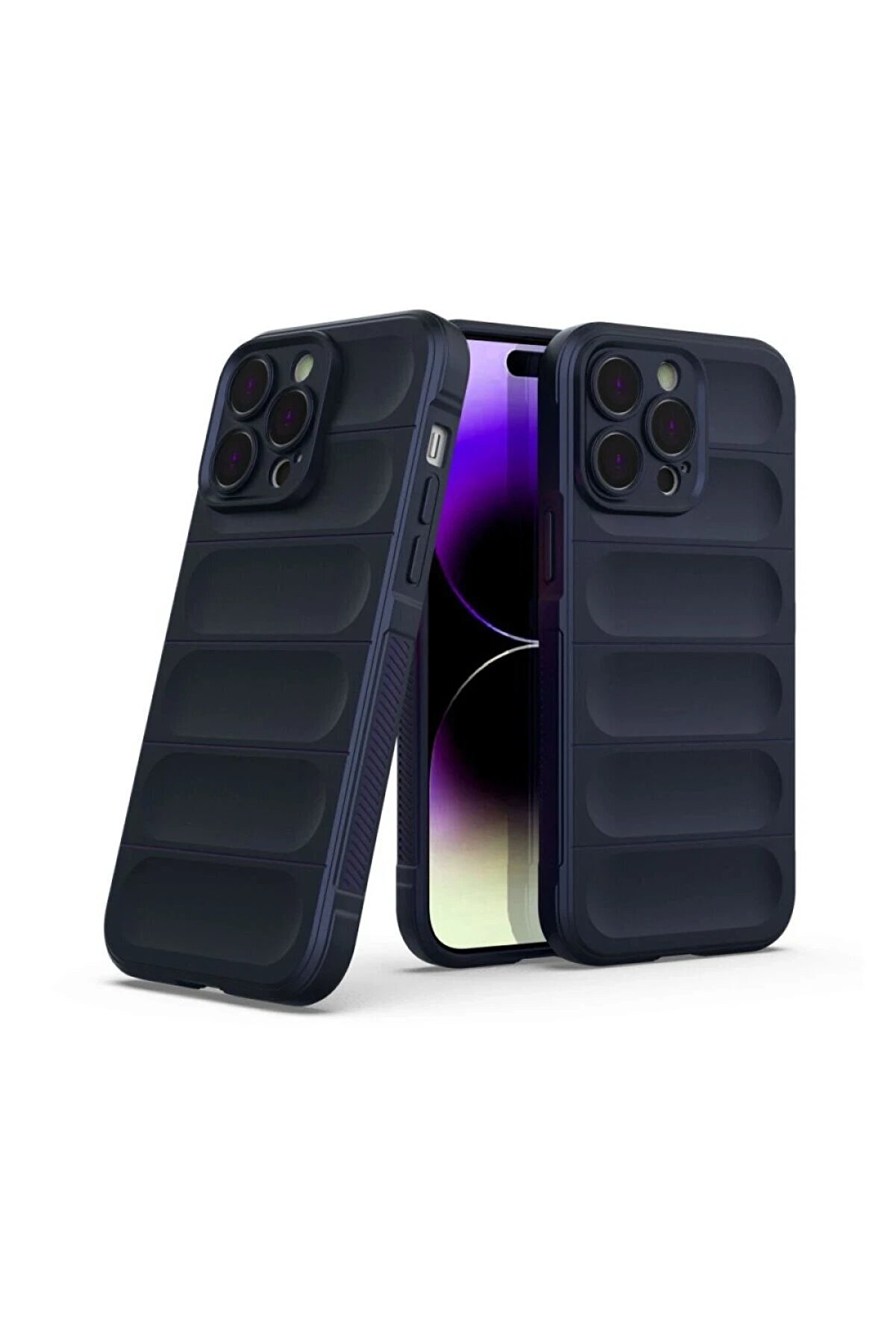 İphone 16 Pro Max Kılıf Opti̇mum Si̇li̇kon - Laci̇vert - Dropx9923-1736