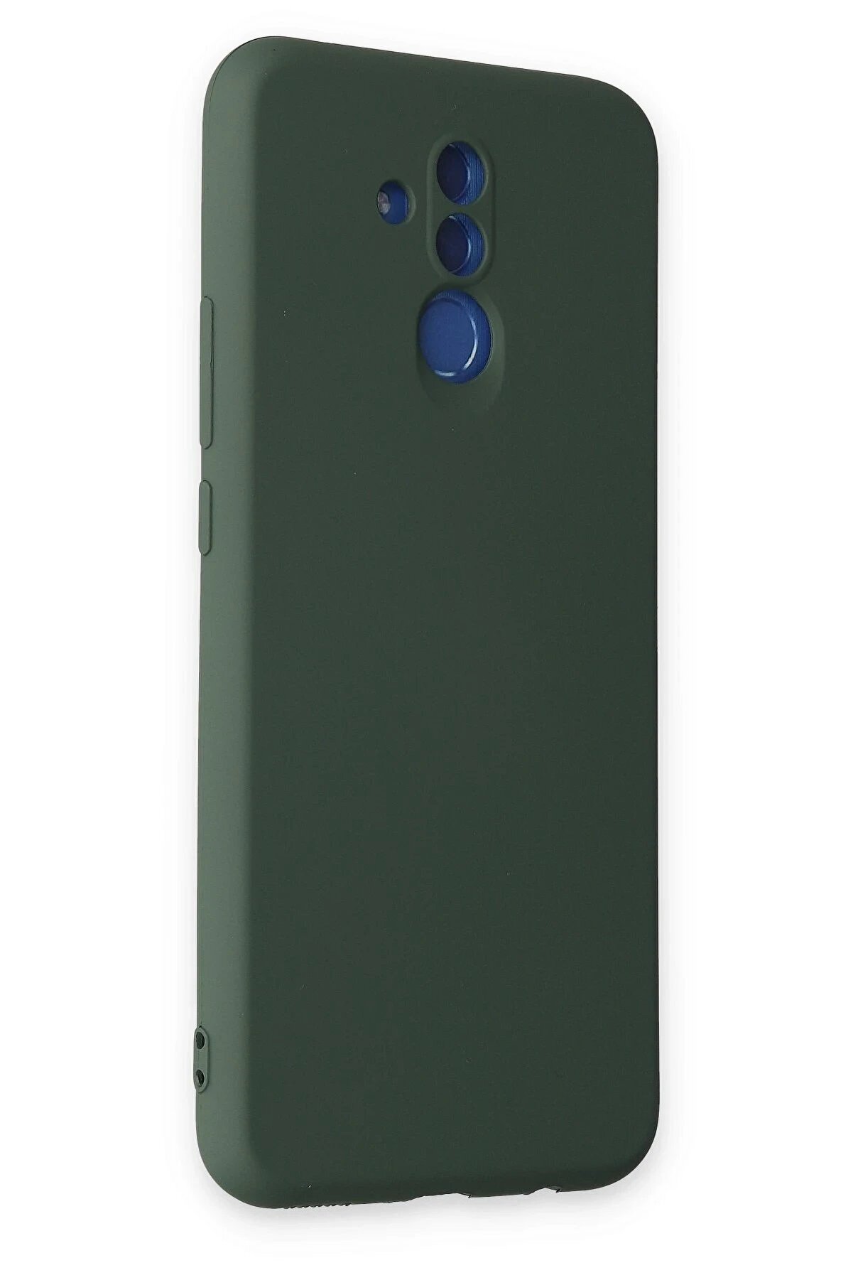 Huawei̇ Mate 20 Li̇te Kılıf Nano İ&ccedil;i̇ Kadi̇fe Si̇li̇kon - Koyu Yeşi̇l - Dropx9999-8011