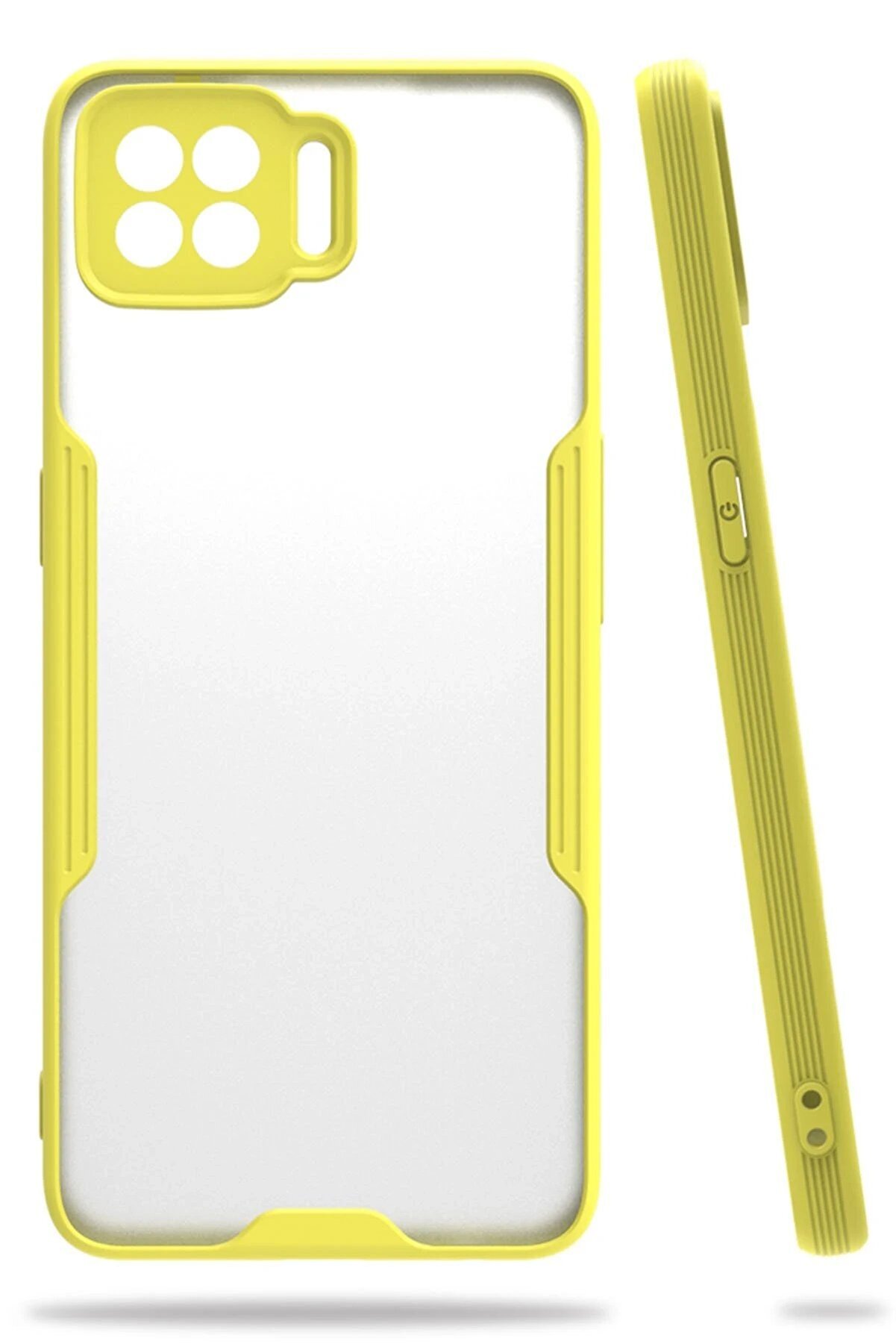 CepteToptan Oppo A73 Kılıf Platin Silikon - Sarı - DROPX3538-1917