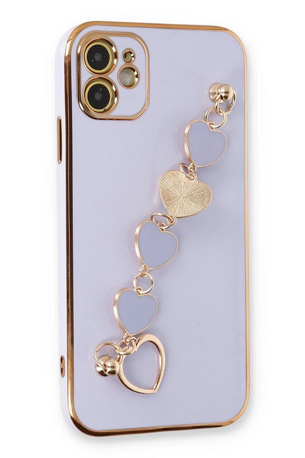 CepteToptan iPhone 12 Kılıf Esila Silikon - Lila - DROPX9369-6539