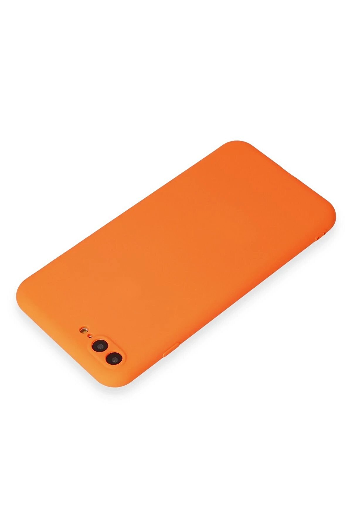 İphone 7 Plus Kılıf Fi̇rst Si̇li̇kon - Turuncu - Dropx7758-3501