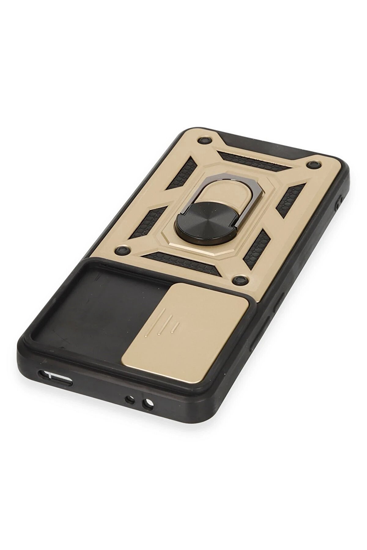 Xi̇aomi̇ Mi̇ 12T Pro Kılıf Pars Lens Y&uuml;z&uuml;kl&uuml; Si̇li̇kon - Gold - Dropx8007-3165