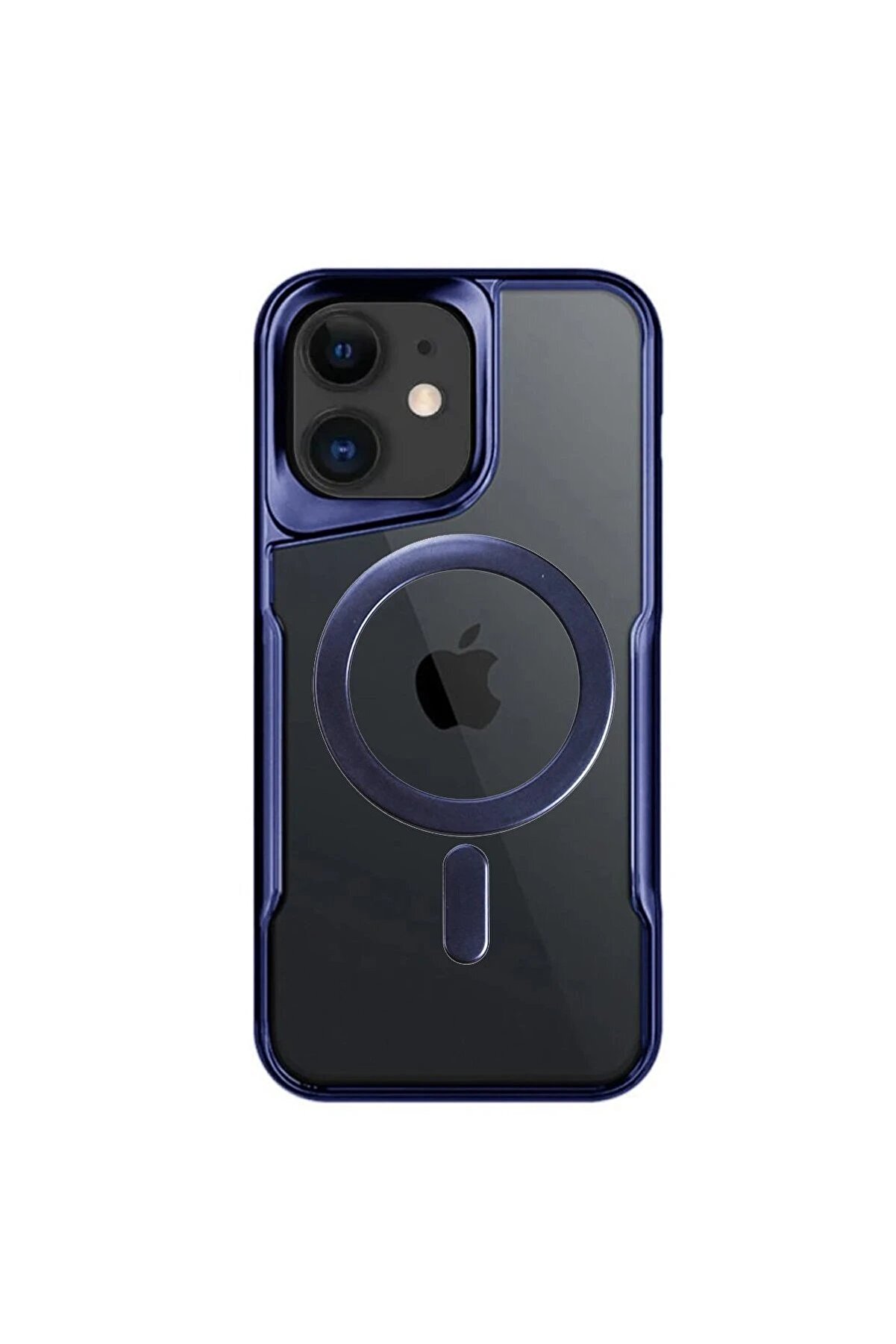 CepteToptan iPhone 11 Kılıf Boyi Magsafe Silikon Kapak - Lacivert - DROPX9410-4783
