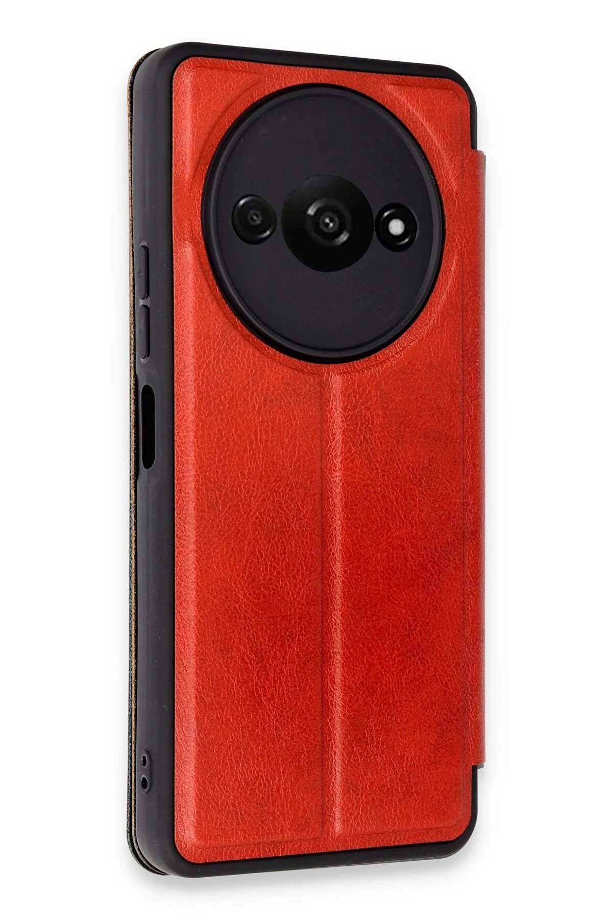 Xi̇aomi̇ Redmi̇ A3 4G Kılıf Fli̇p Cover - Kırmızı - Dropx4949-2242