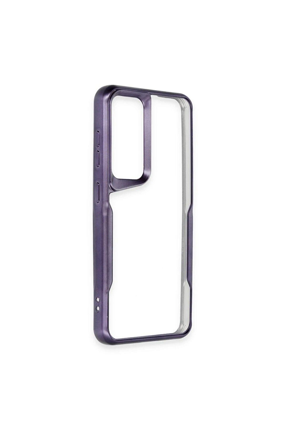 Samsung Galaxy A14 4G Kılıf Boyi̇ Si̇li̇kon Kapak - Deri̇n Mor - Dropx8170-5677