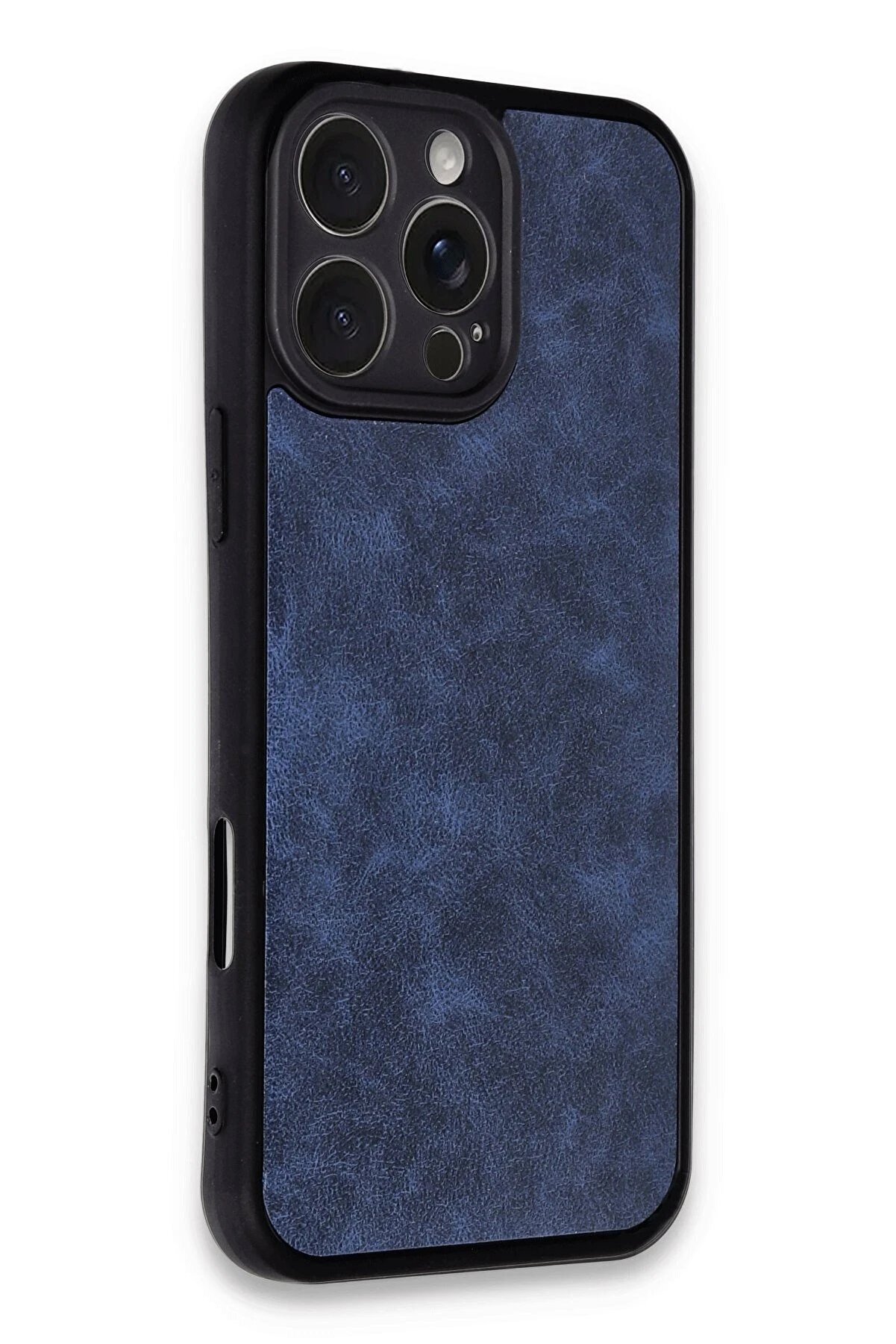 İphone 16 Pro Max Kılıf Aras Deri̇ Kapak - Laci̇vert - Dropx8171-7034