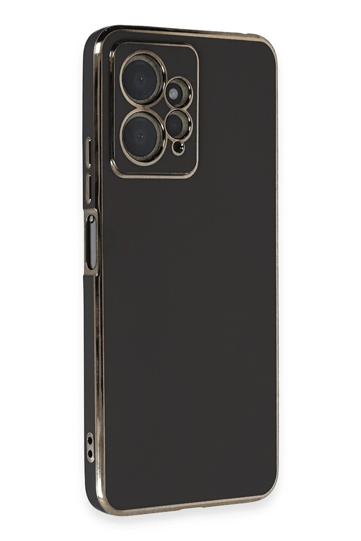 Xi̇aomi̇ Redmi̇ Note 12 4G Kılıf Volet Si̇li̇kon - Si̇yah - Dropx6930-2624