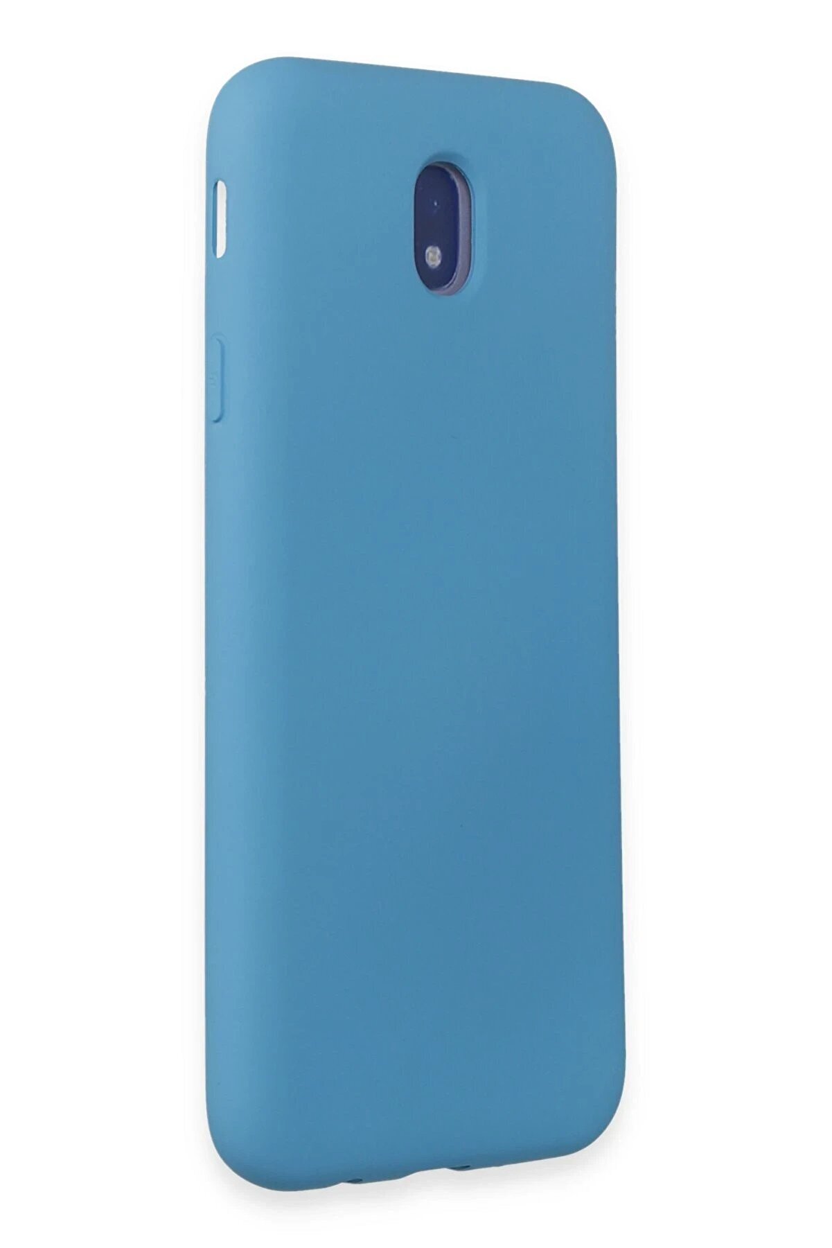 Samsung Galaxy J7 Pro / J730 Kılıf Nano İ&ccedil;i̇ Kadi̇fe Si̇li̇kon - Mavi̇ - Dropx9019-9840