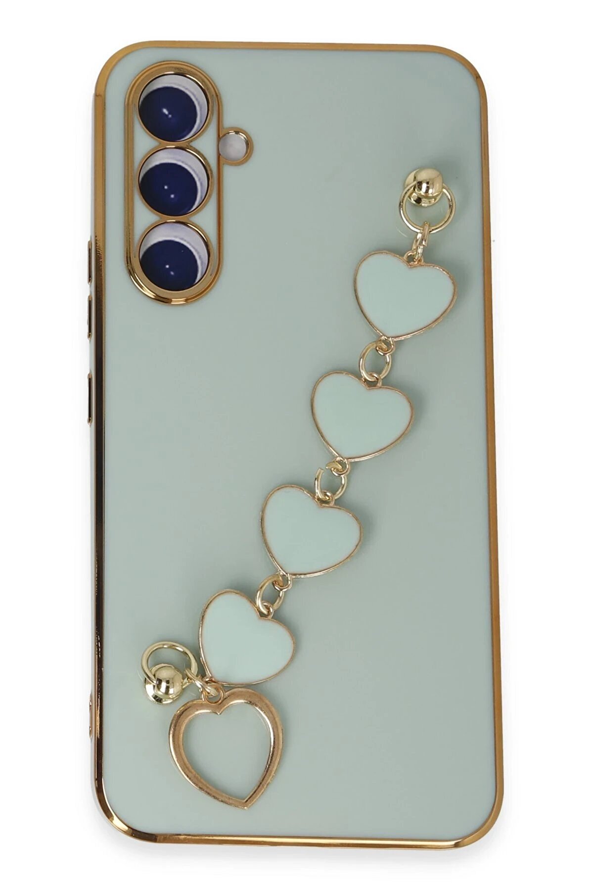 CepteToptan Samsung Galaxy A54 5G Kılıf Esila Silikon - Su Yeşili - DROPX6531-5787