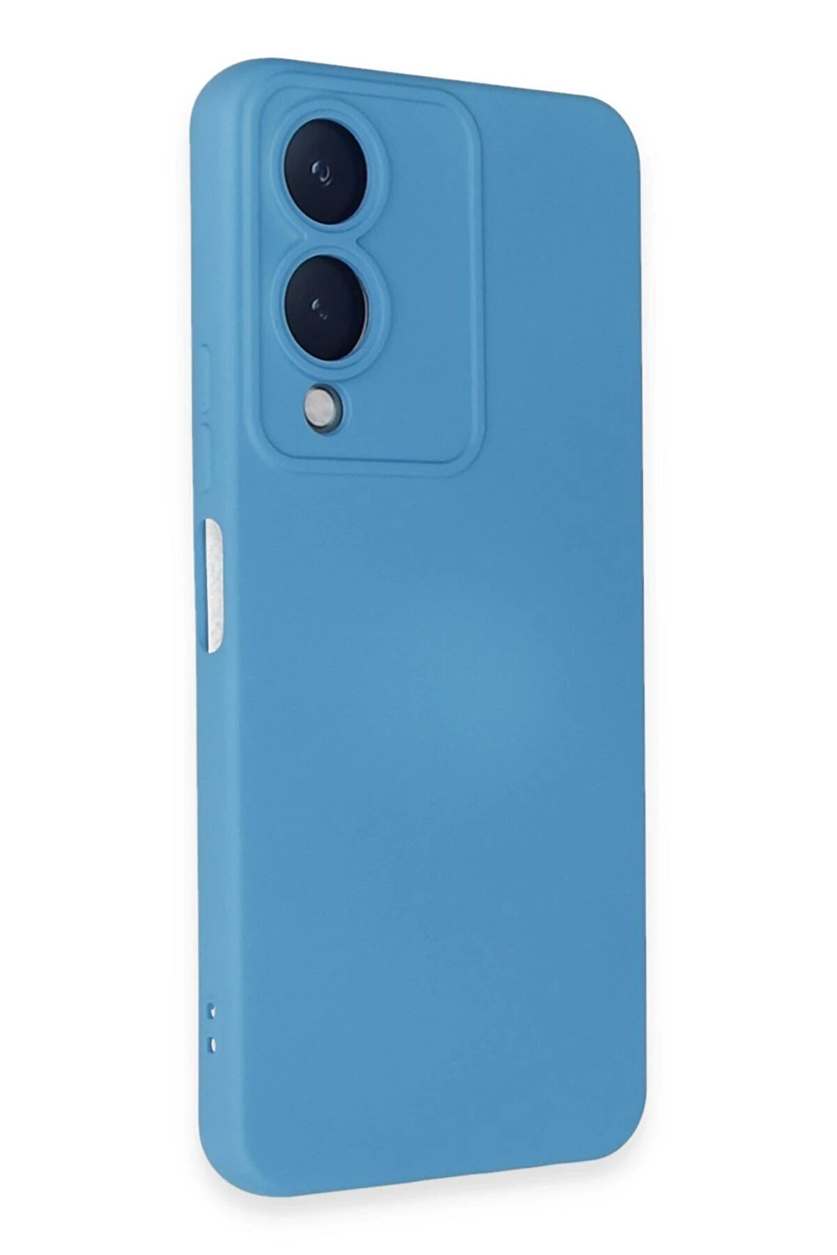 Vi̇vo Y17S Kılıf Nano İçi̇ Kadi̇fe Si̇li̇kon - Mavi̇ - Dropx4394-6202