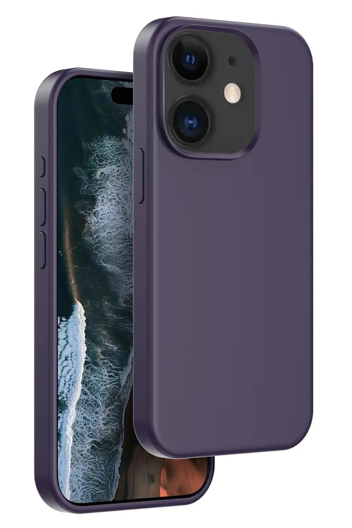 CepteToptan iPhone 11 Home Magsafe Kapak - Derin Mor - DROPX3215-5319