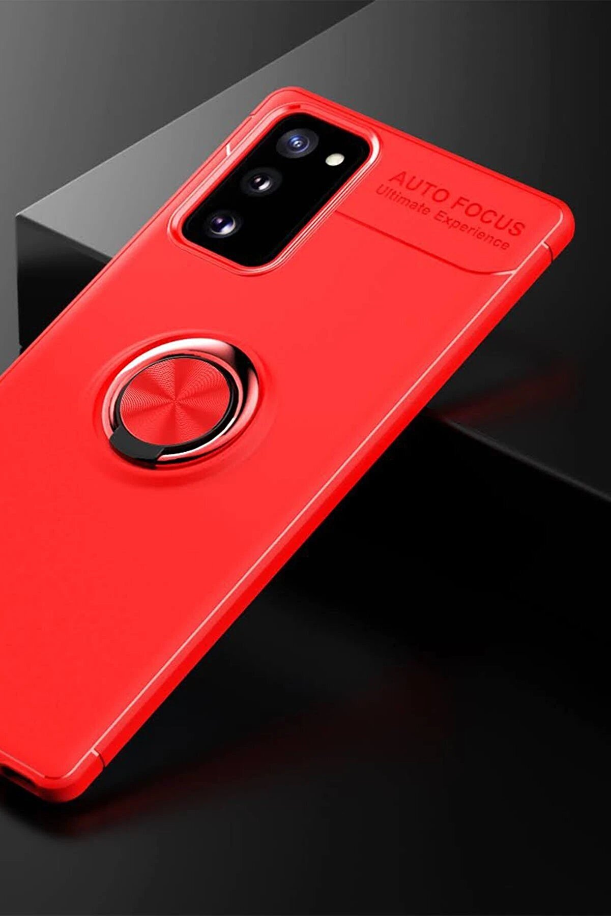 Samsung Galaxy Note 20 Kılıf Range Y&uuml;z&uuml;kl&uuml; Si̇li̇kon - Kırmızı - Dropx5495-9599