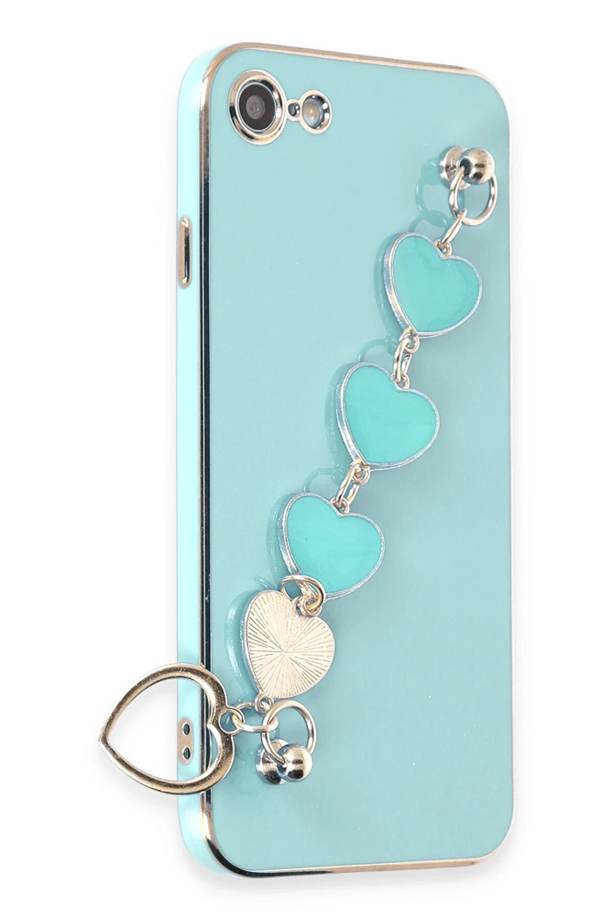 CepteToptan iPhone 7 Kılıf Esila Silikon - Su Yeşili - DROPX3709-7084