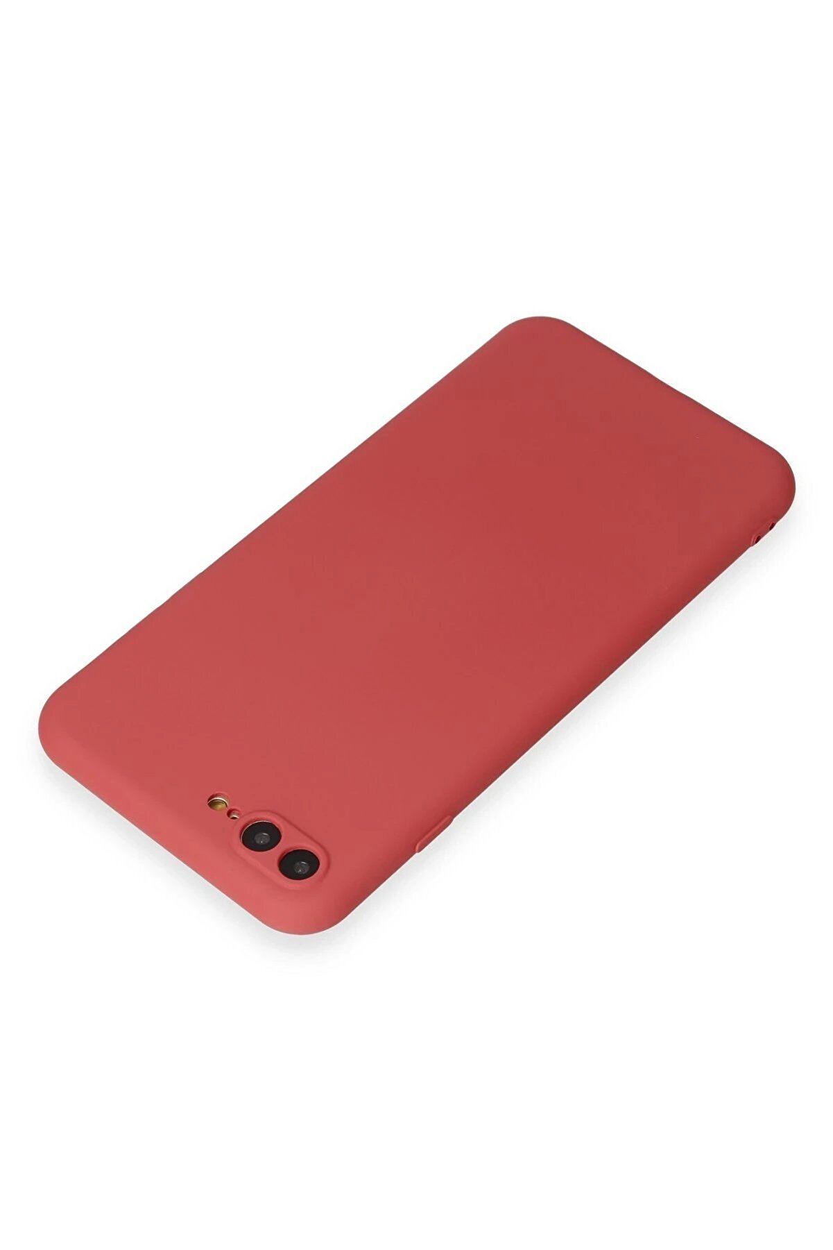 İphone 7 Plus Kılıf Fi̇rst Si̇li̇kon - Ki̇remi̇t - Dropx3212-5775