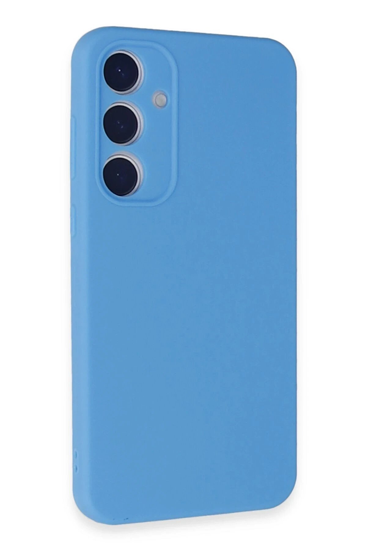 Samsung Galaxy A35 5G Kılıf Nano İ&ccedil;i̇ Kadi̇fe Si̇li̇kon - Mavi̇ - Dropx8963-9996