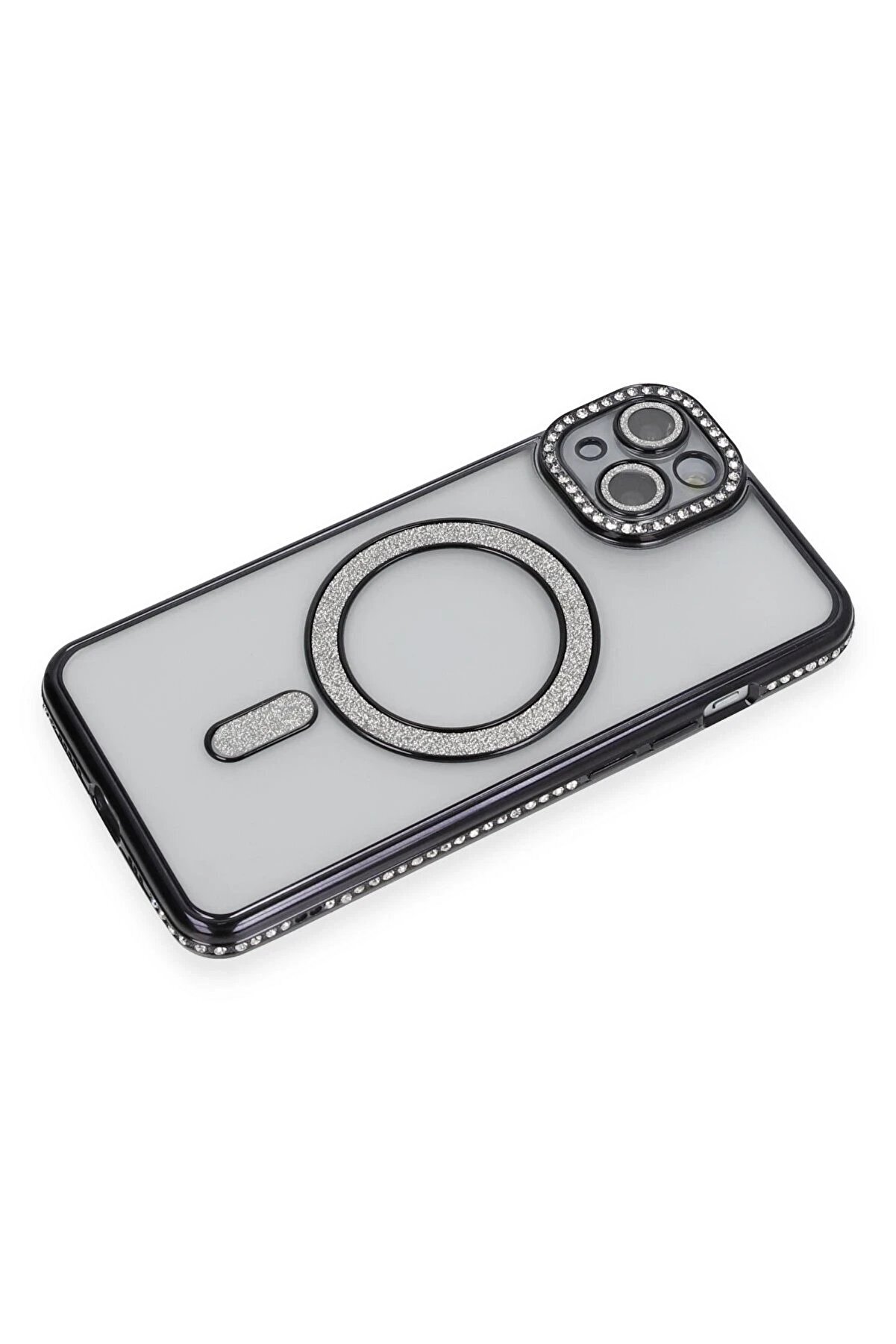 İphone 14 Kılıf Joke Si̇mli̇ Magneti̇csafe Kılıf - Si̇yah - Dropx2615-6329