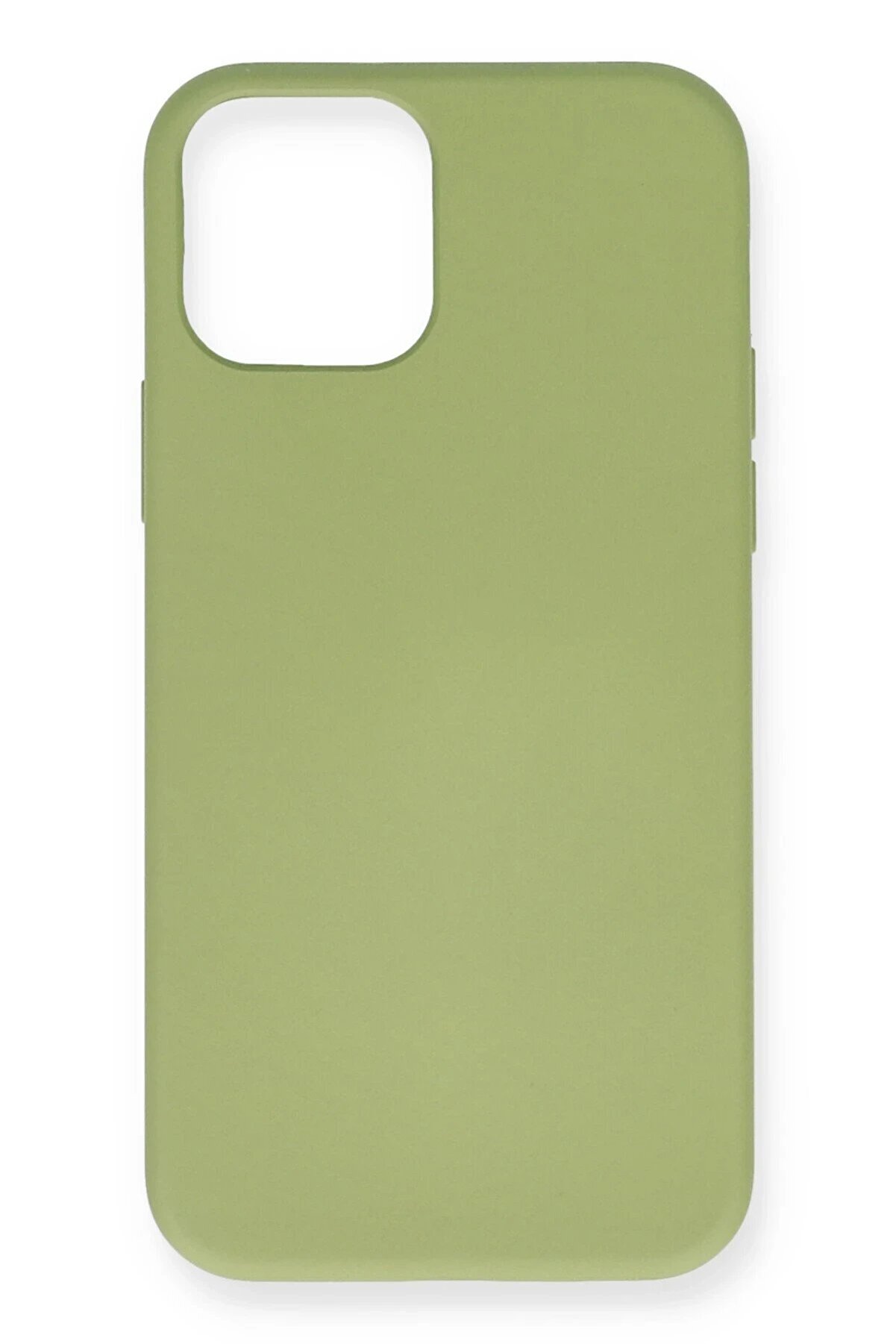 CepteToptan iPhone 12 Mini Kılıf Nano i&ccedil;i Kadife Silikon - Yeşil - DROPX5929-3523