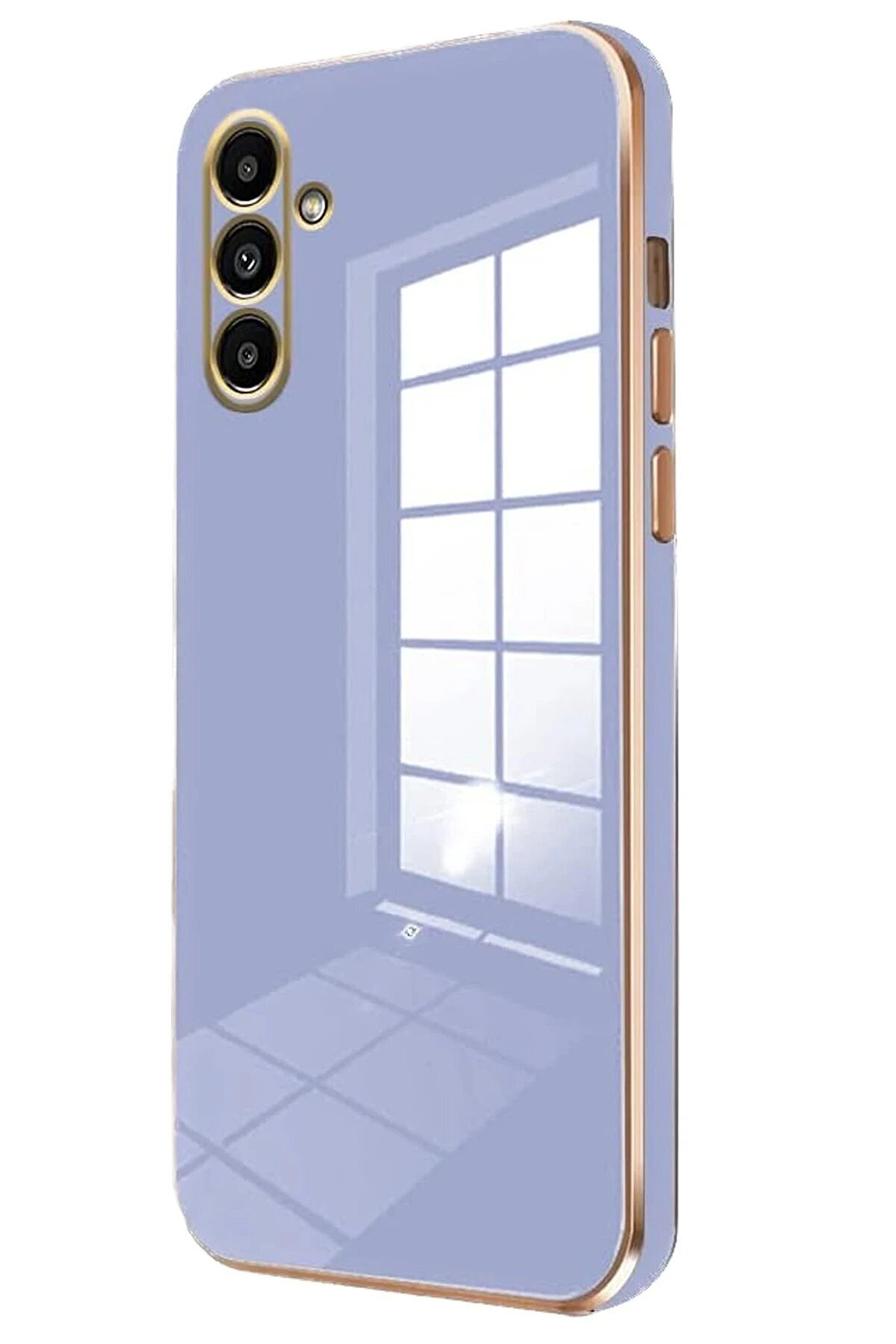 CepteToptan Samsung Galaxy A35 5G Kılıf Volet Silikon - Mavi - DROPX2773-3712