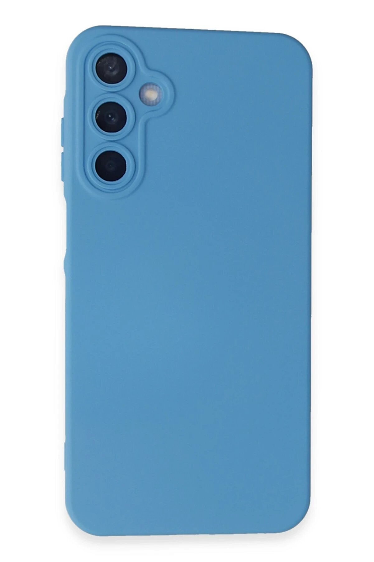 CepteToptan Samsung Galaxy A25 5G Kılıf Nano içi Kadife Silikon - Mavi - DROPX3376-8666