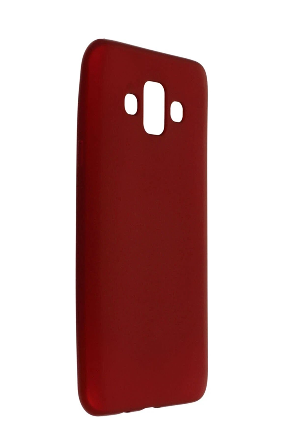 CepteToptan Samsung Galaxy J7 Duo Kılıf First Silikon - Bordo - DROPX2867-9531