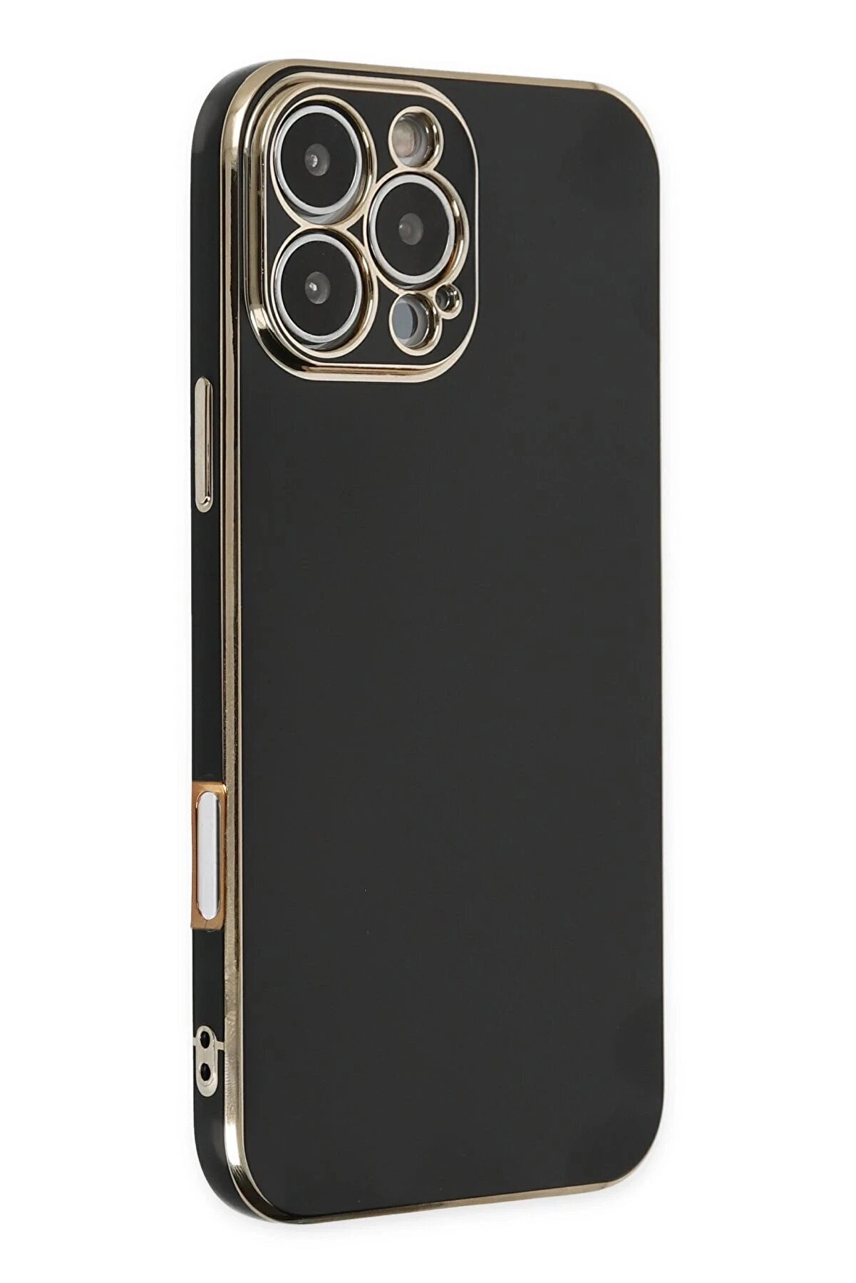 CepteToptan iPhone 16 Pro Max Kılıf Volet Silikon - Siyah - DROPX1588-3439