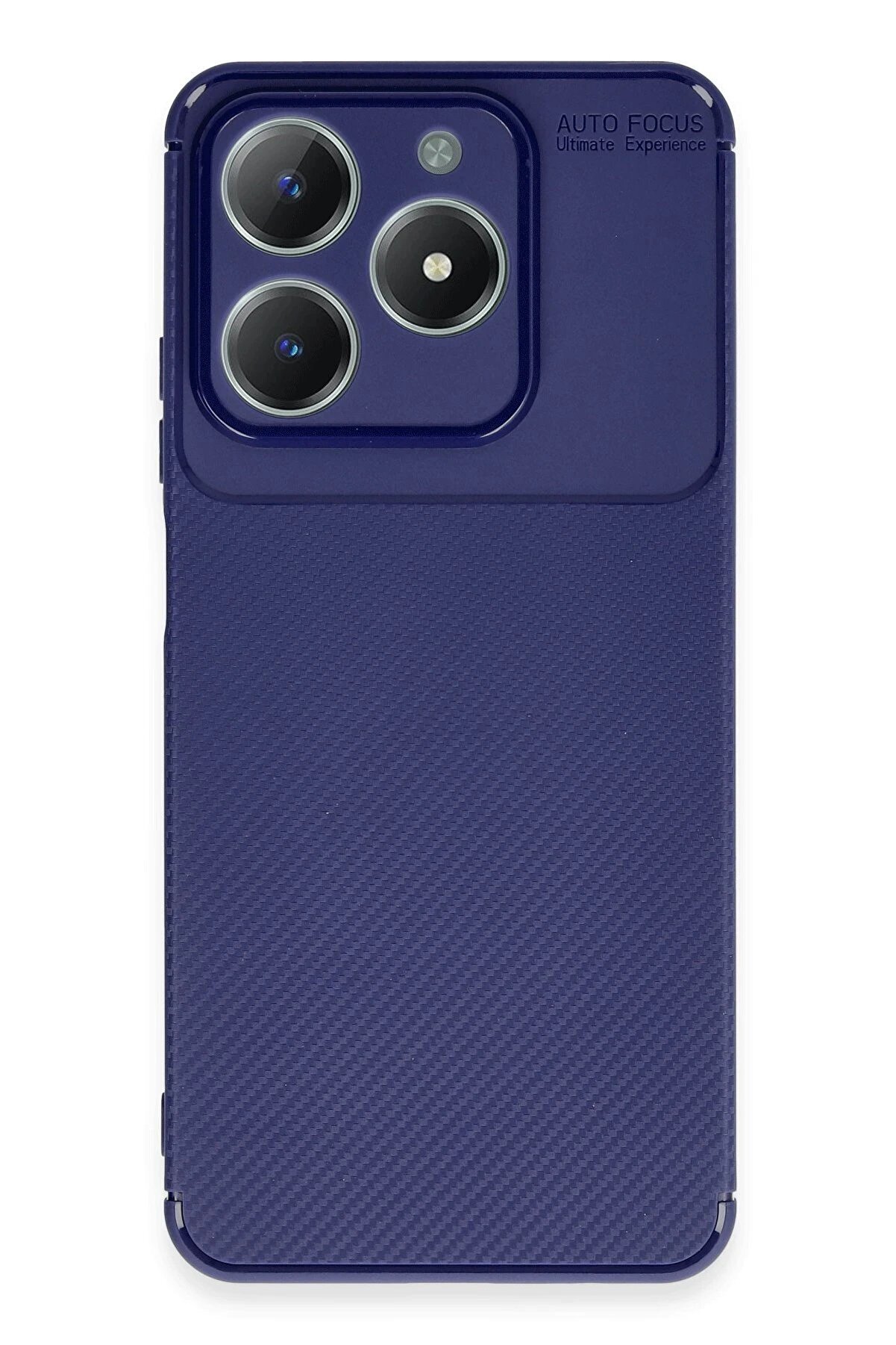 Realme C61 Kılıf Auto Focus Karbon Kapak - Laci̇vert - Dropx1995-4640