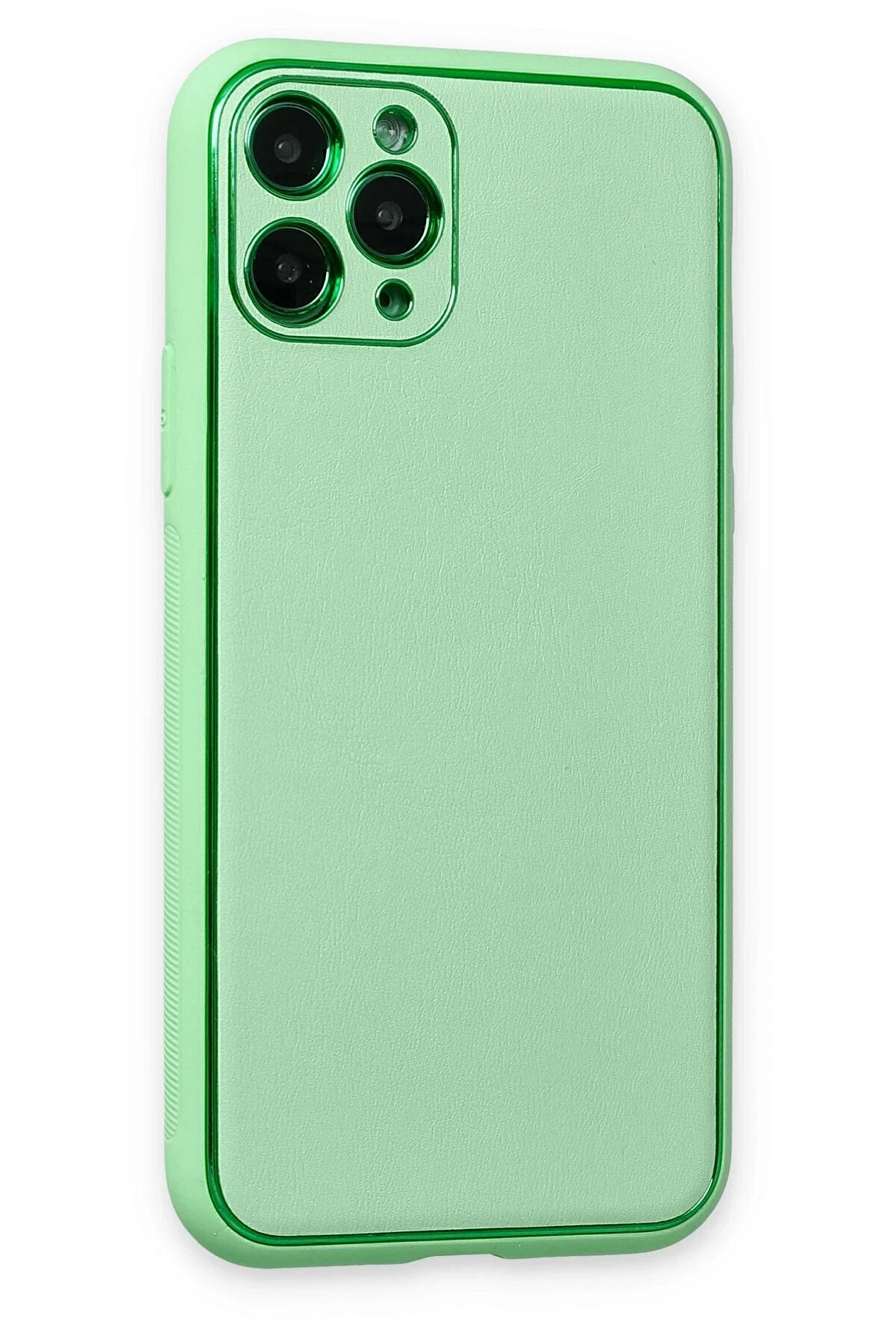 İphone 11 Pro Kılıf Coco Deri̇ Si̇li̇kon Kapak - Açık Yeşi̇l - Dropx2765-7222