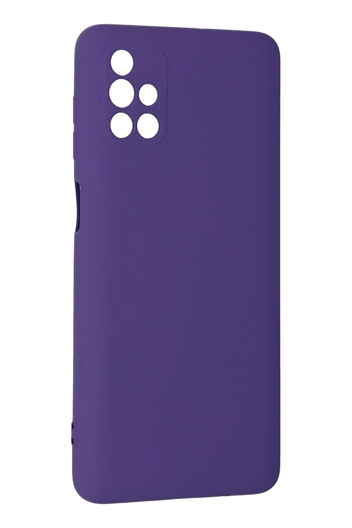 Samsung Galaxy M51 Kılıf Nano İçi̇ Kadi̇fe Si̇li̇kon - Mor - Dropx3931-6381