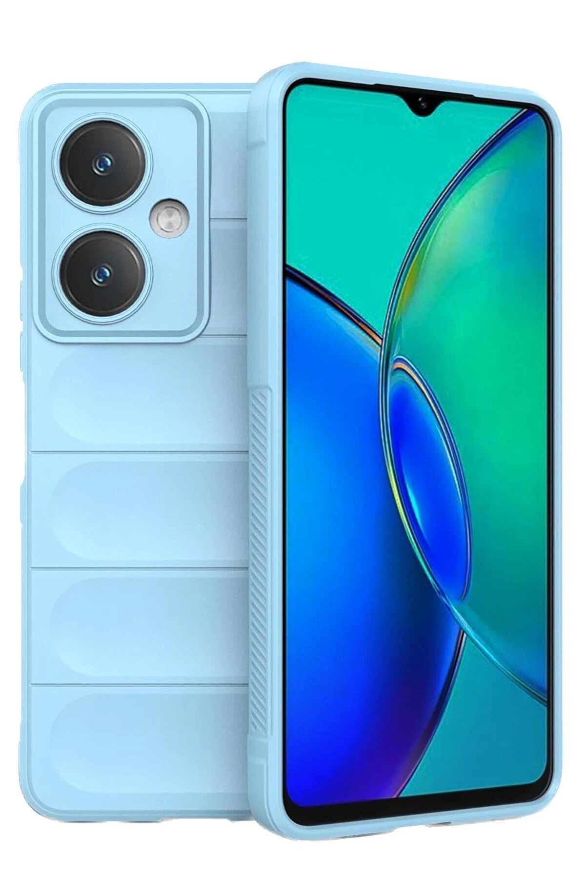 Cpt16 Vi̇vo Y27 Uyumlu Kılıf Opti̇mum Si̇li̇kon - Sky Blue