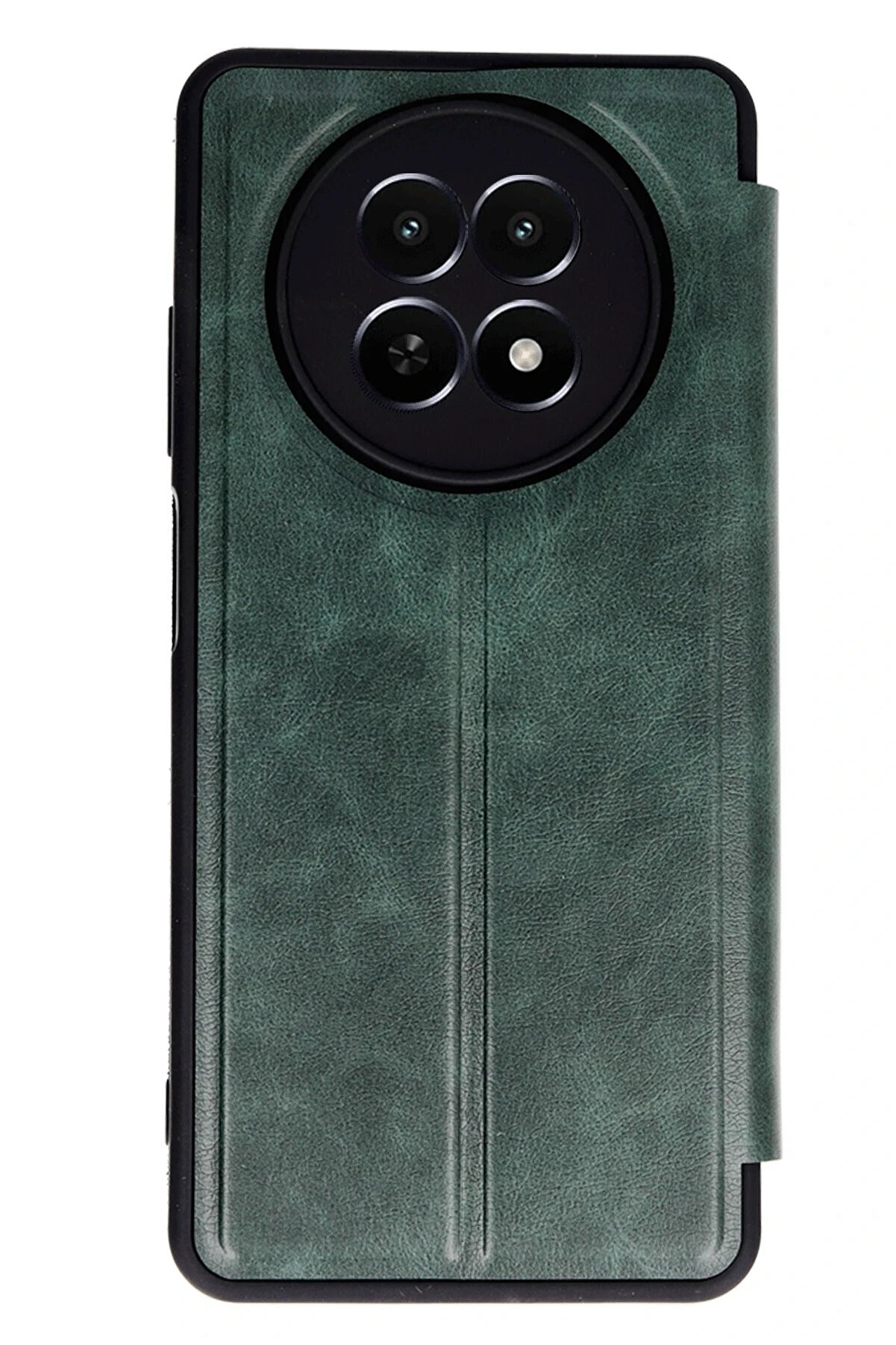Realme 12 5G Kılıf Fli̇p Cover - Koyu Yeşi̇l - Dropx6070-9026